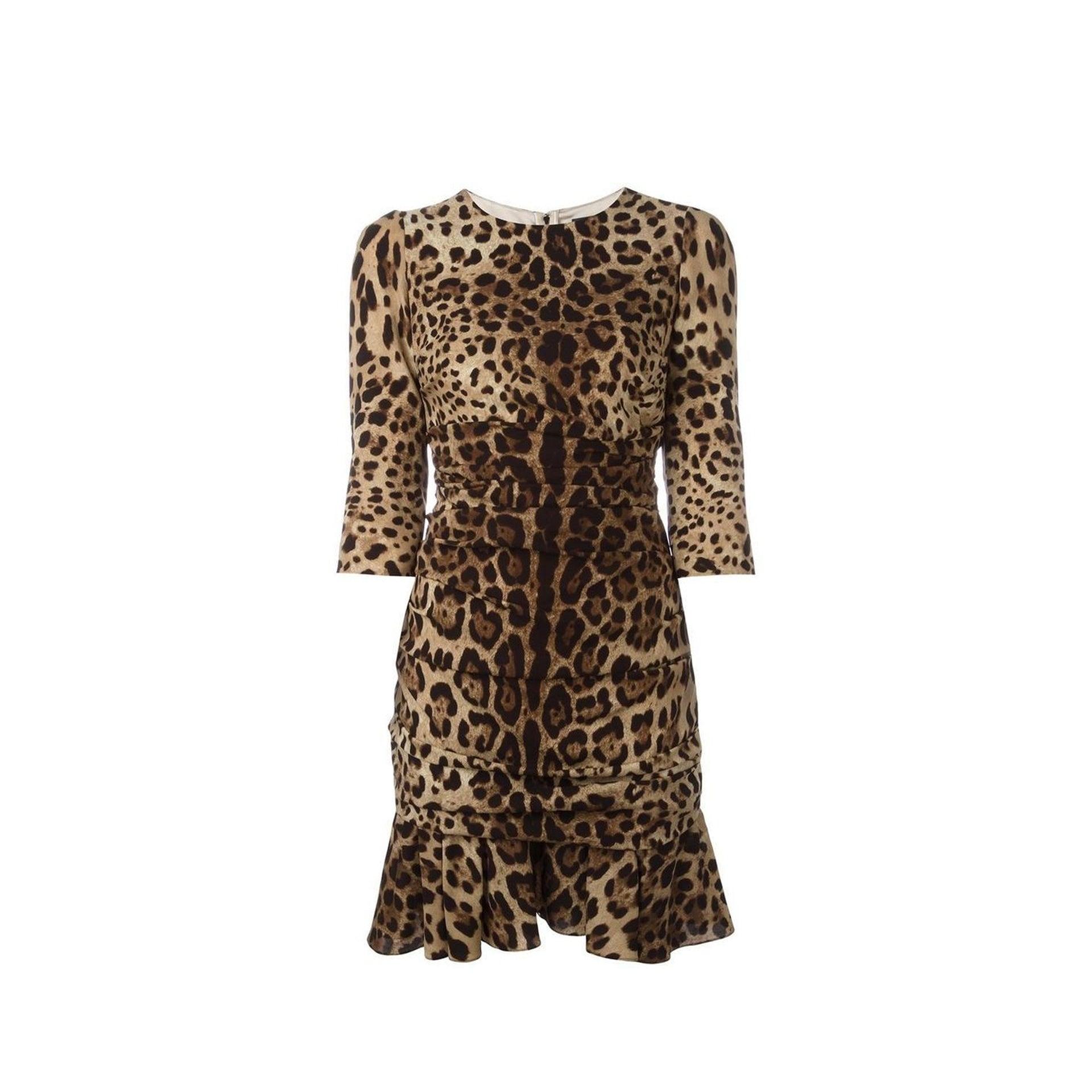 Dolce & Gabbana Animal Print Dresses for Women | Lyst