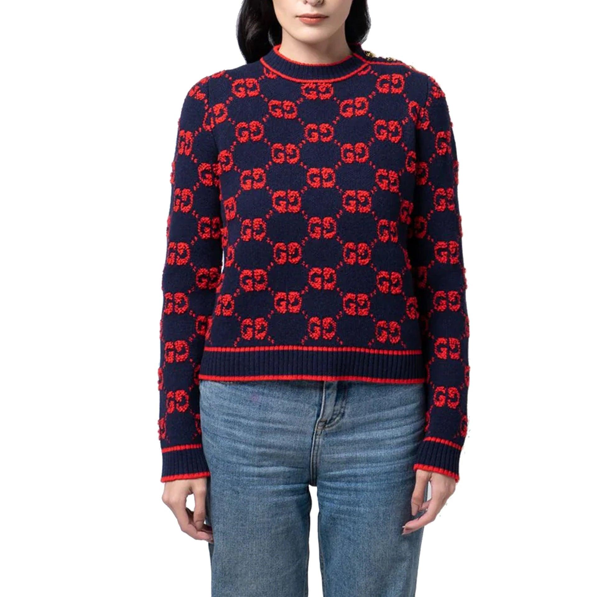 Black and red gucci sweater sales