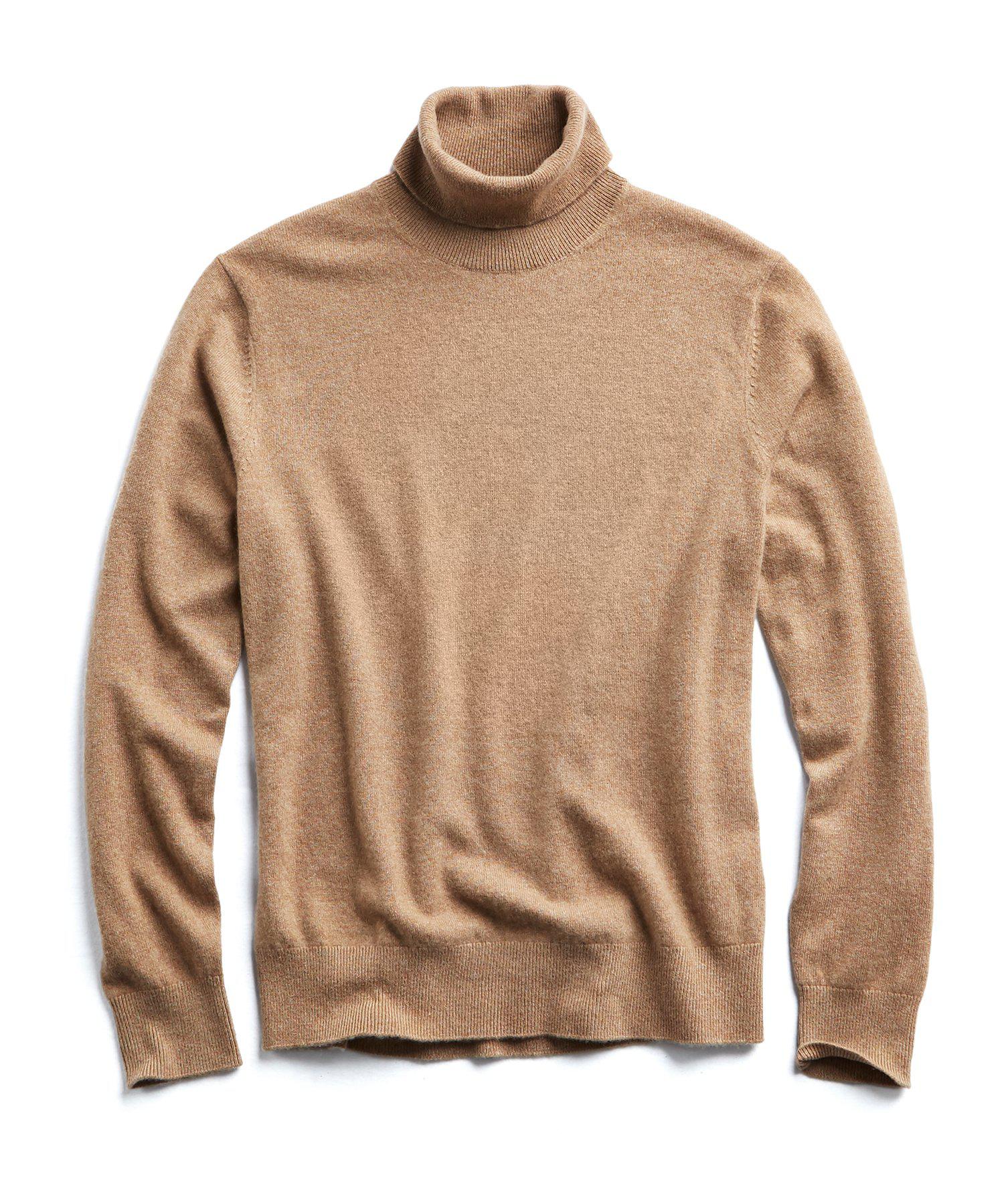 turtleneck camel