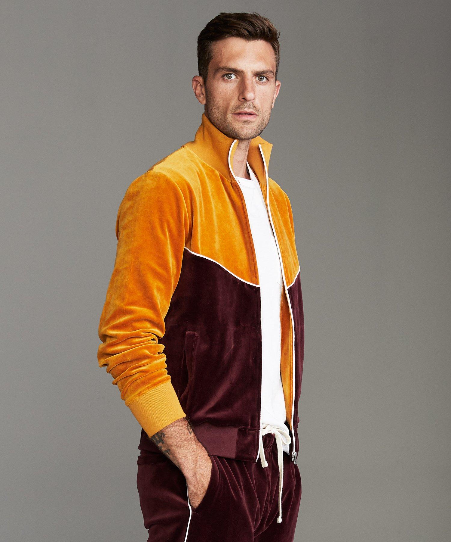 todd snyder x champion italian wool houndstooth track jacket and italian wool houndstooth sweatpant