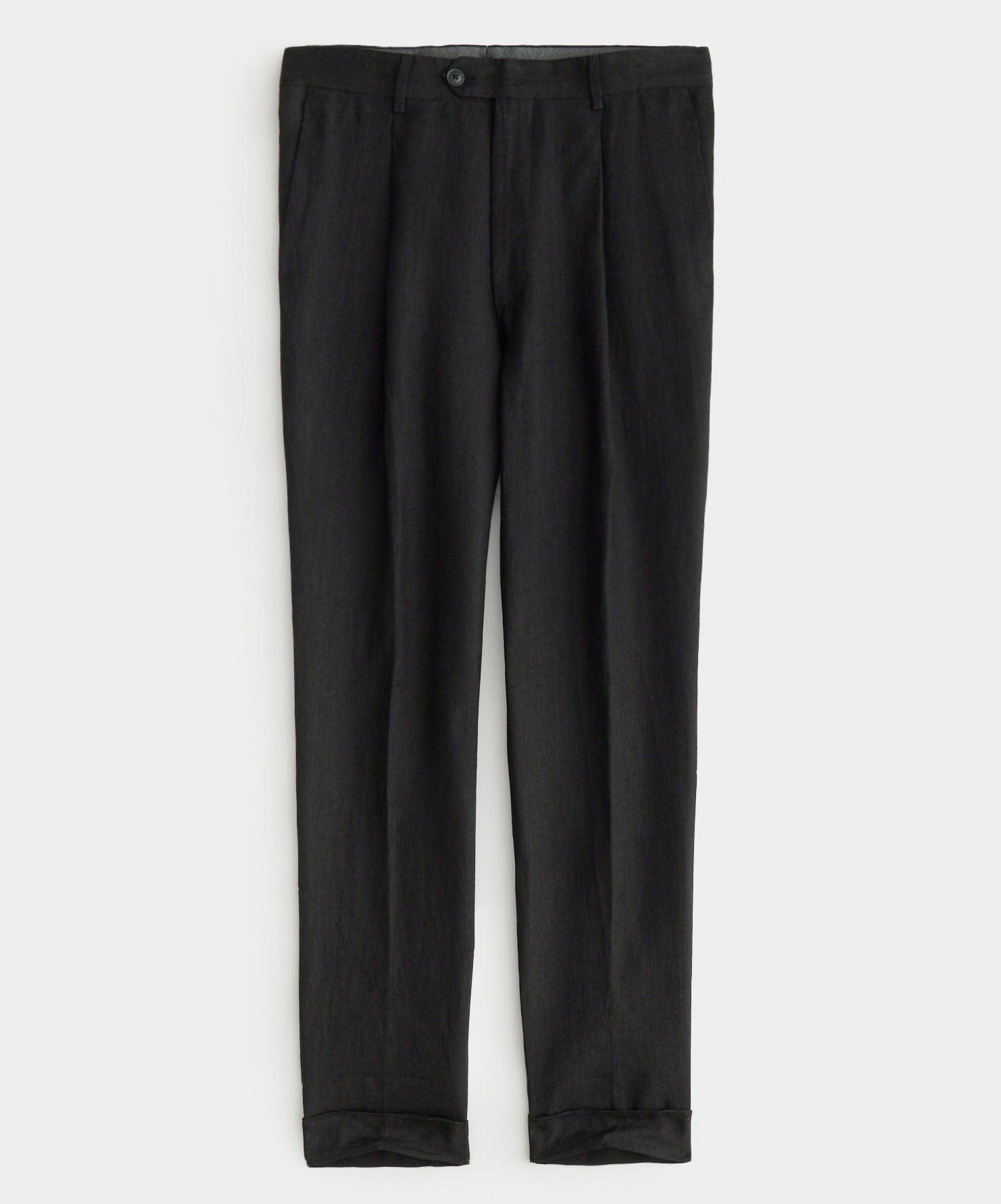 Todd Snyder Italian Linen Madison Suit Pant in Black for Men | Lyst