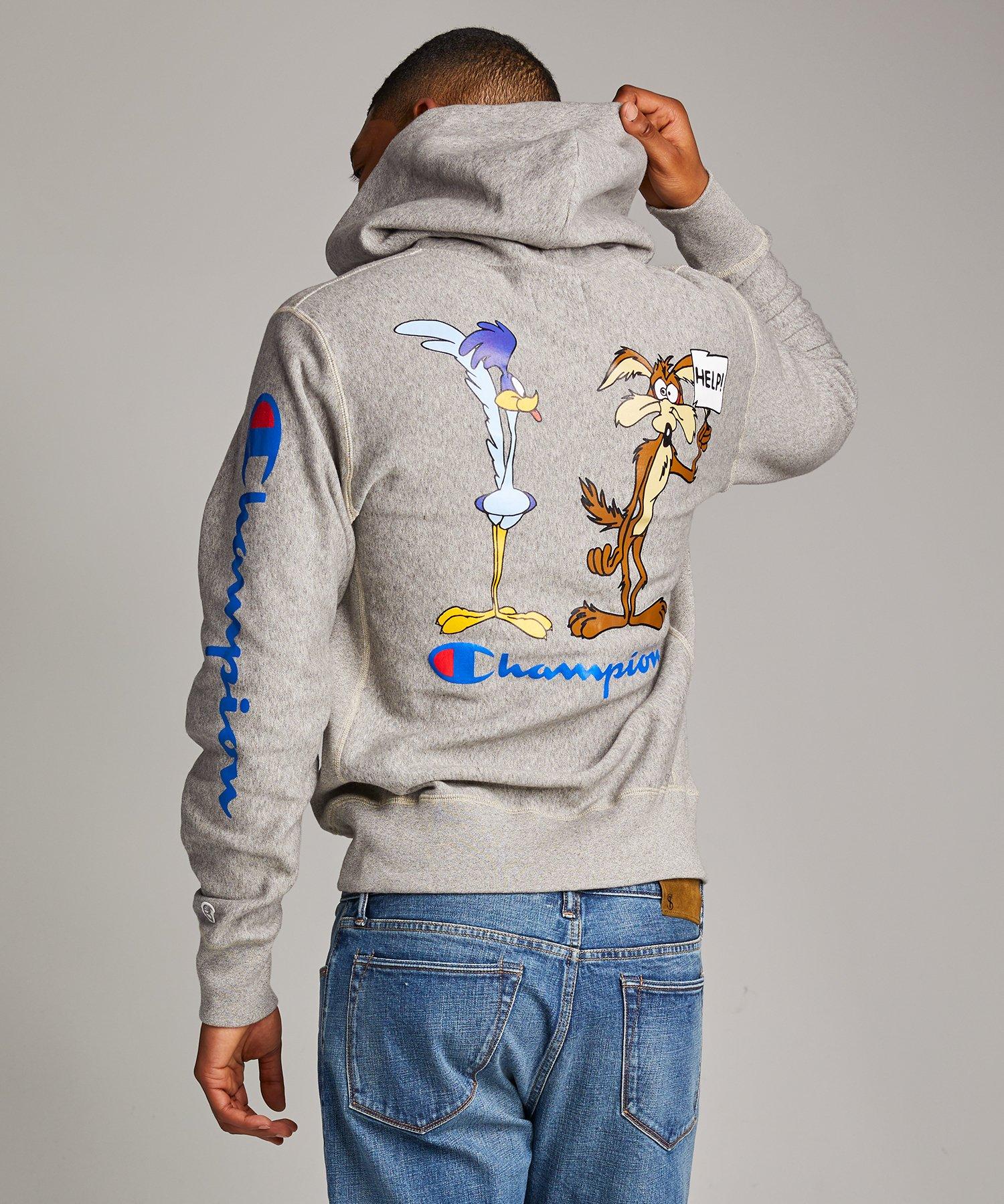Todd Snyder Fleece Champion + Looney Tunes Roadrunner And Wile E 