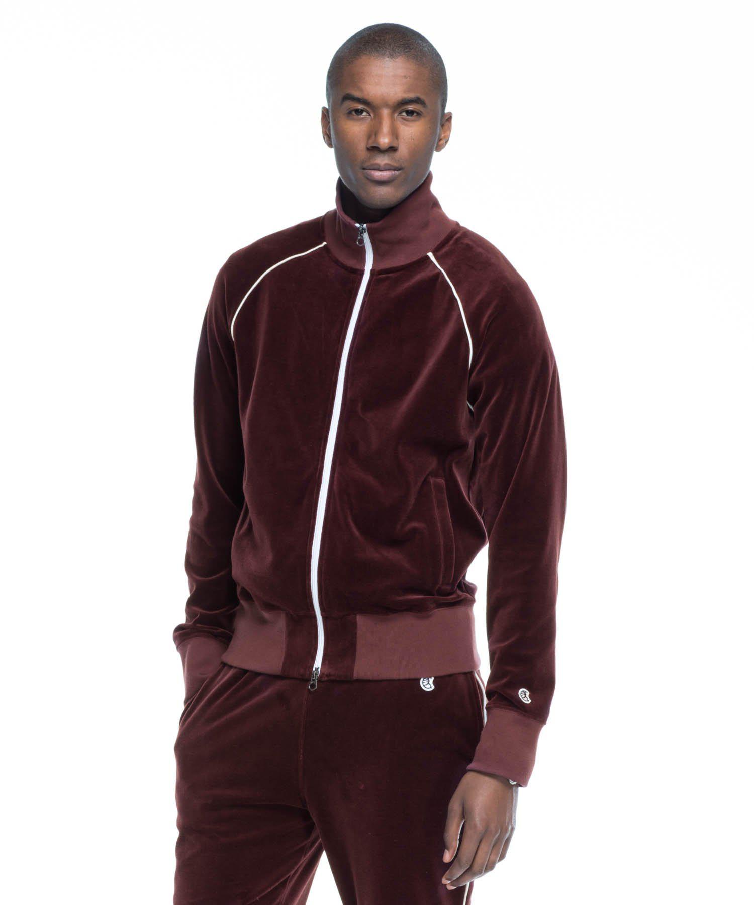 Download Todd Synder X Champion Piped Velvet Raglan Track Jacket In ...