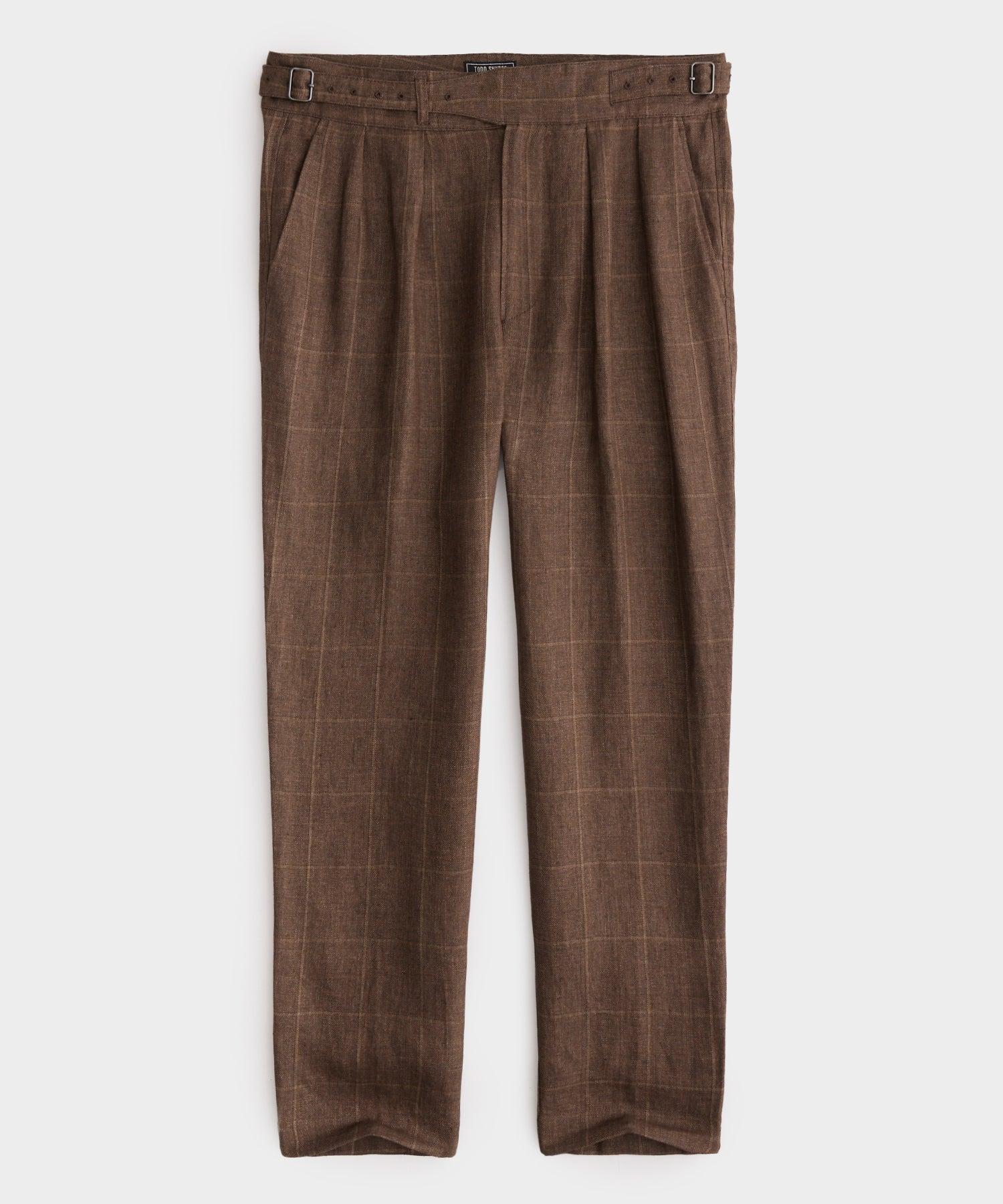Todd Snyder Italian Linen Gurkha Trouser in Brown for Men | Lyst