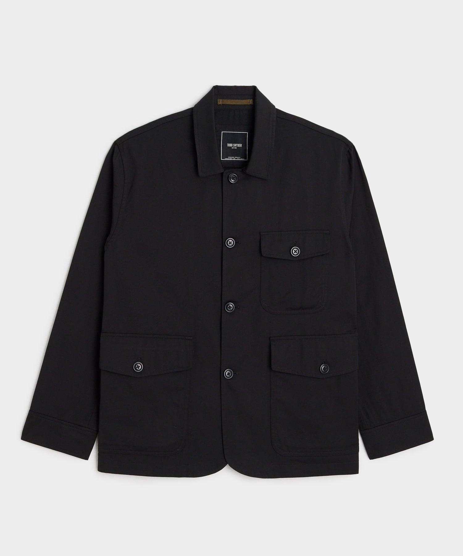 TODD SNYDER 黒 レザー ジャケット todd-snyder-Black-Tech-Walking
