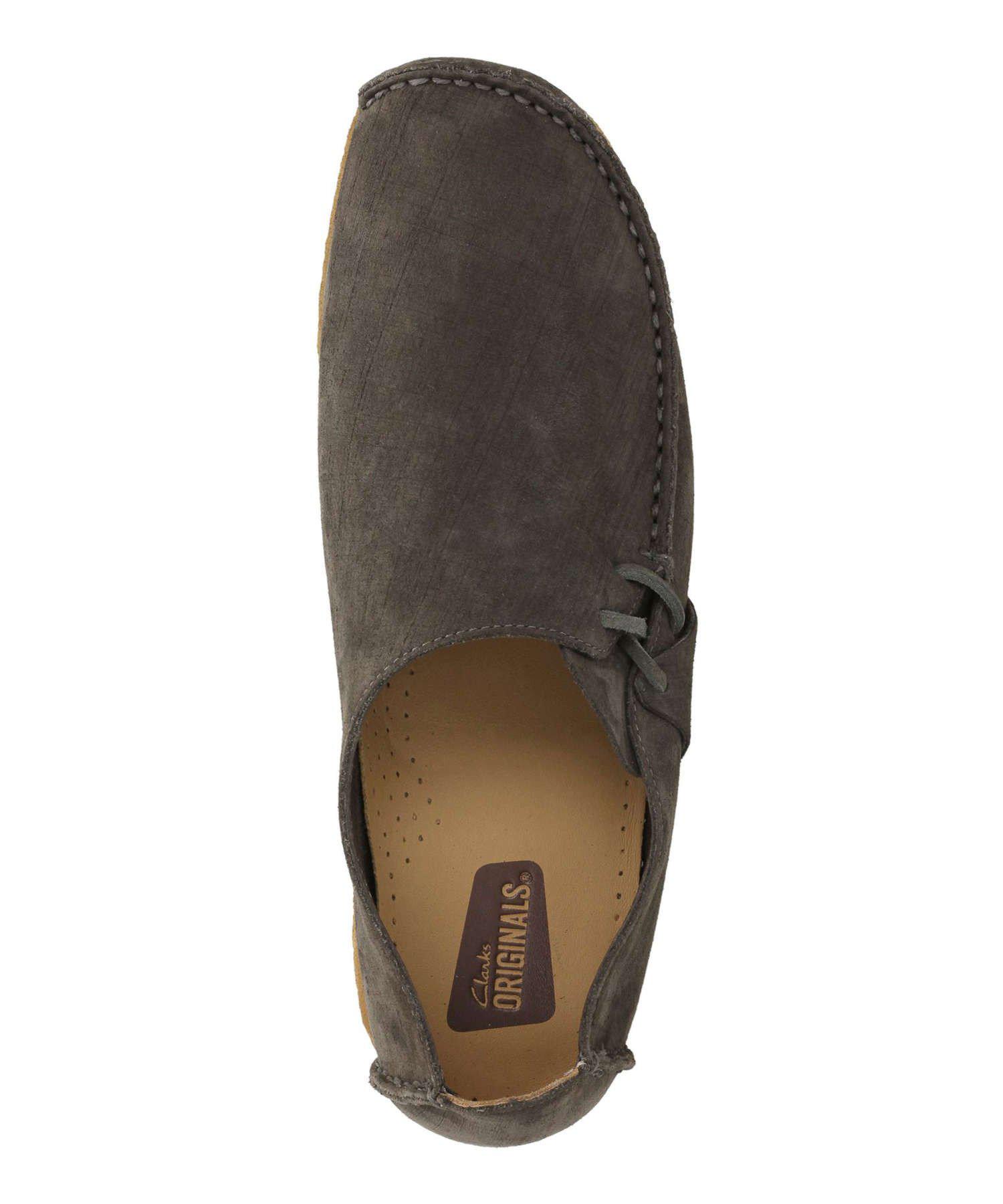 Clarks Leather Lugger Shoe In Charcoal in Gray for Men | Lyst