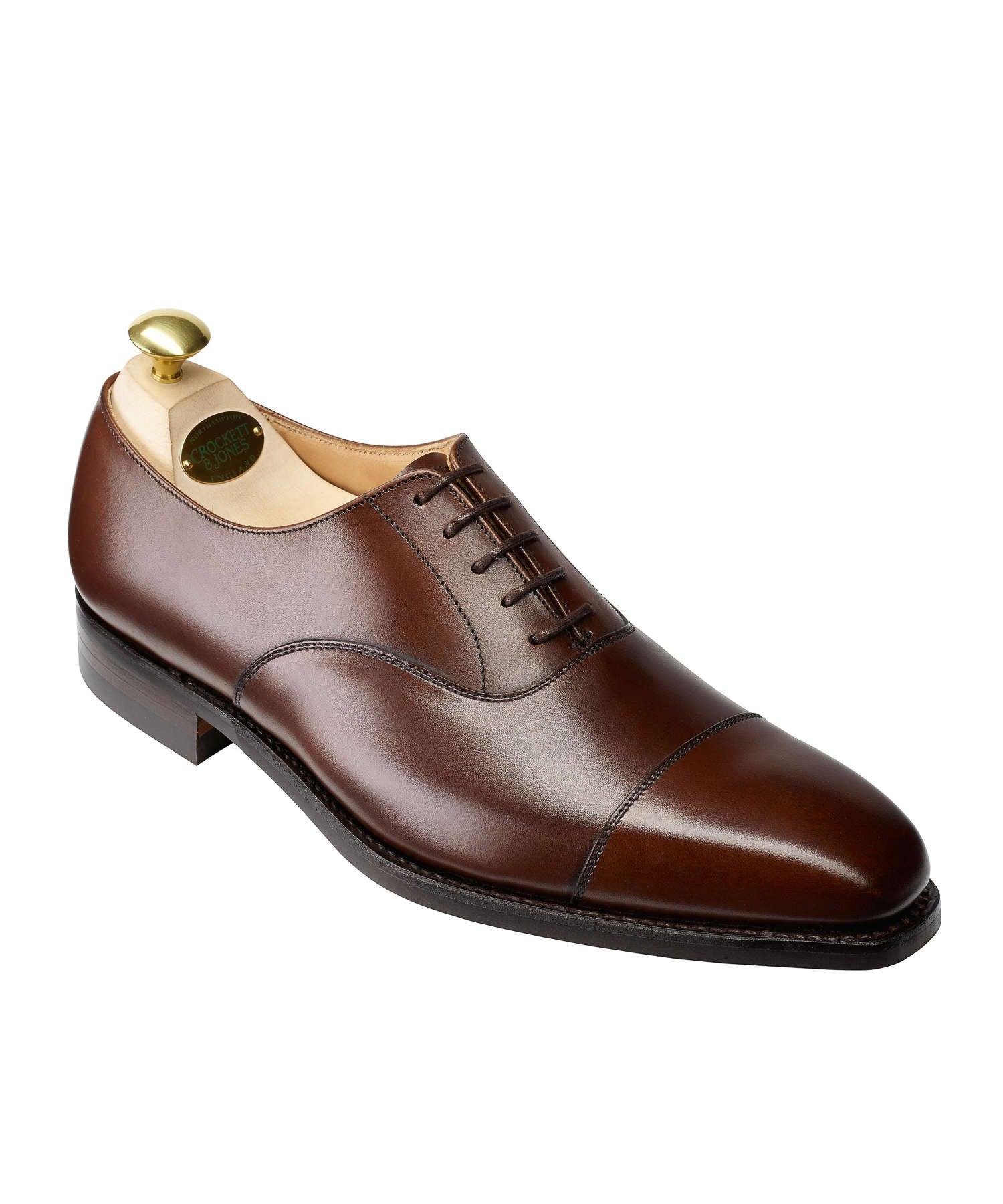 Crockett & Jones Hallam Cap-toe Shoe in Brown for Men | Lyst