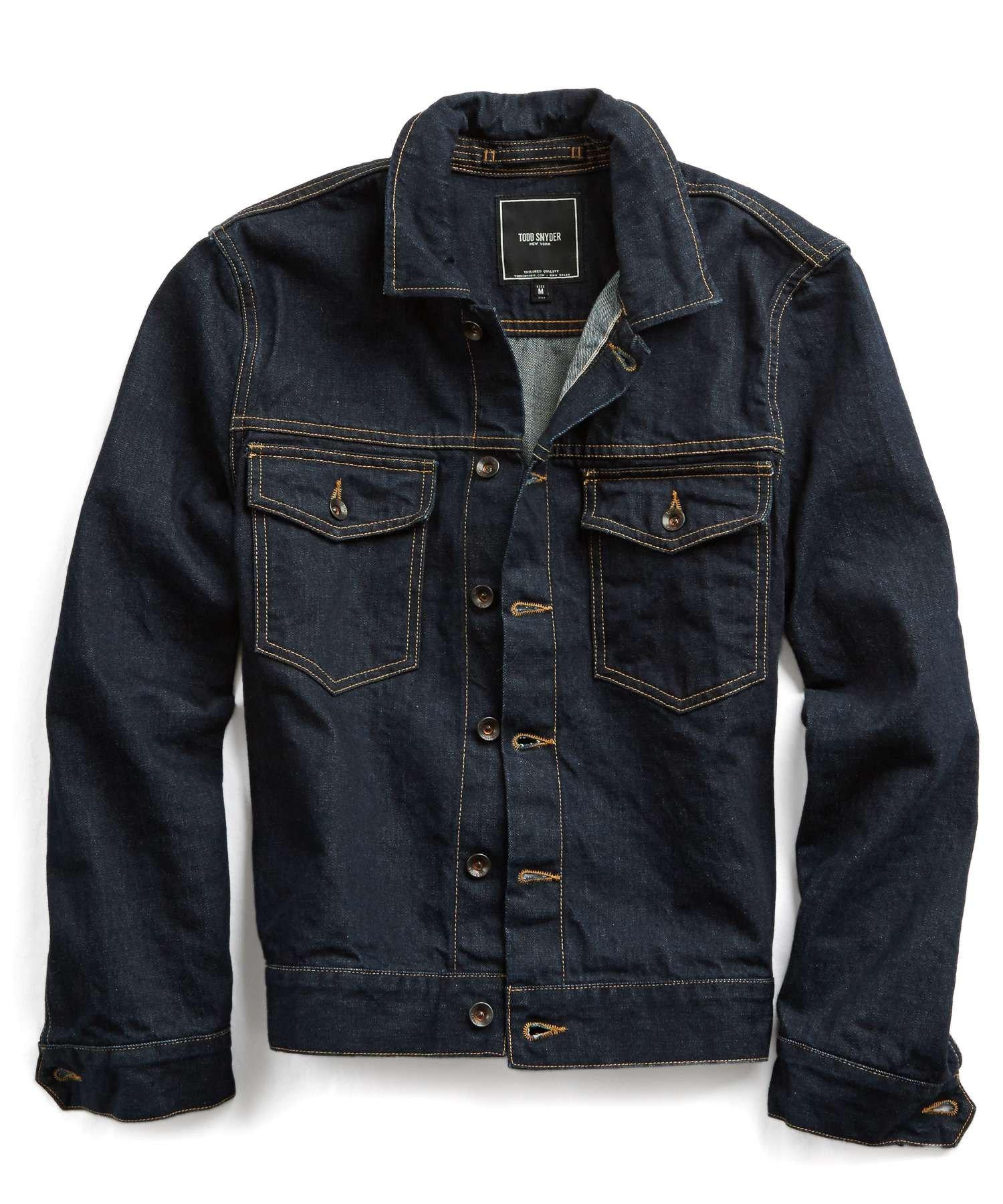 Todd Snyder Made In Los Angeles Denim Jacket in Dark Indigo (Blue) for ...