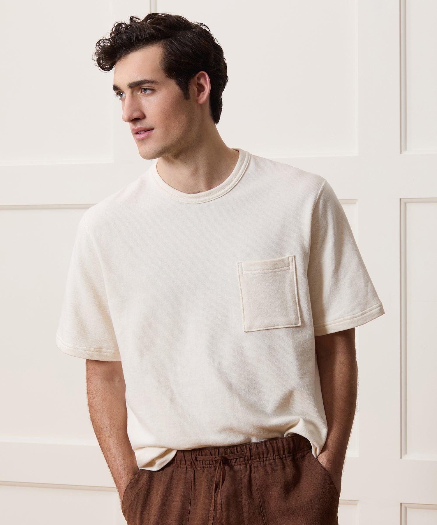 Todd Snyder Lightweight Terry Cloth Short-sleeve Sweatshirt in