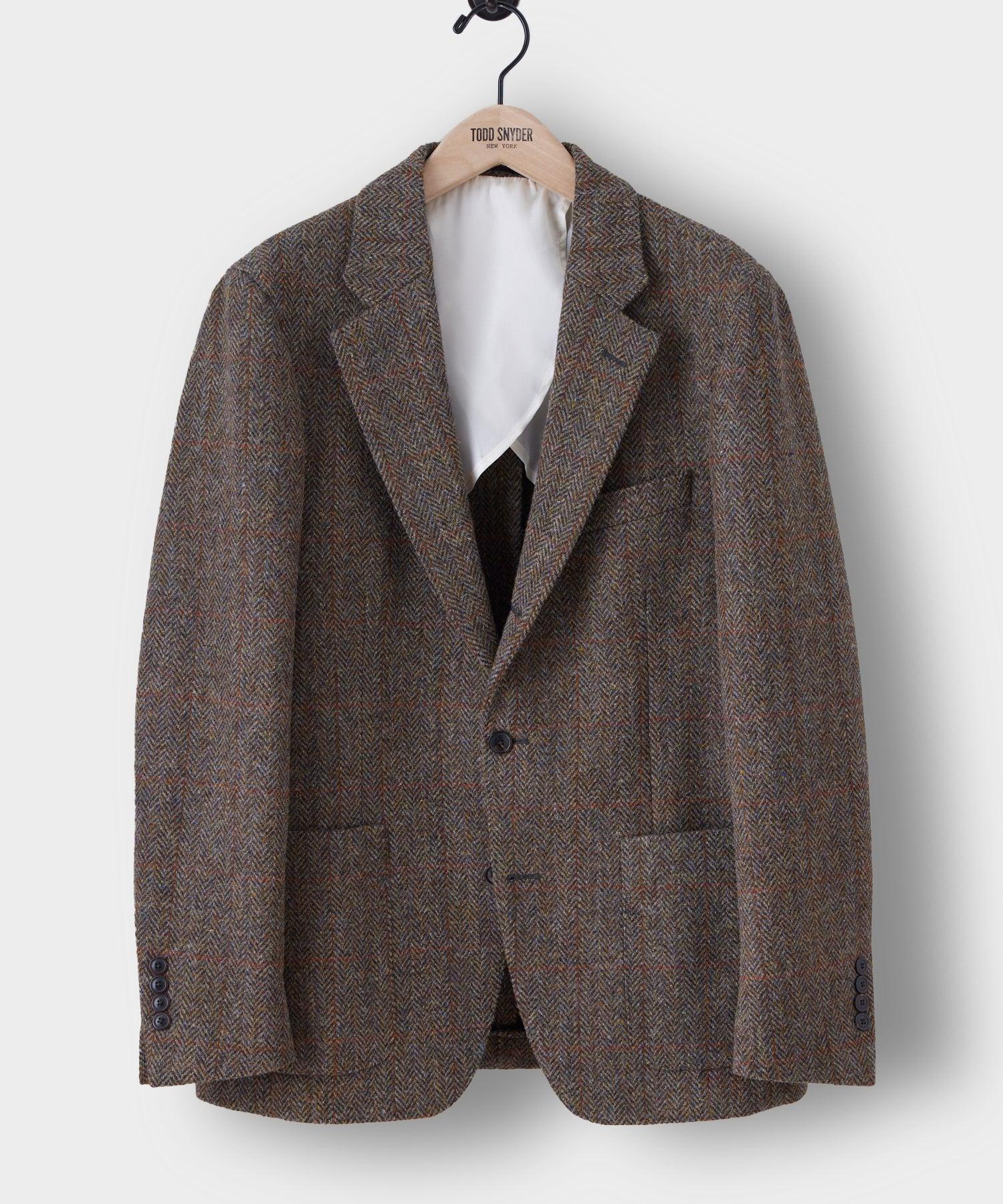 Todd Snyder Relaxed Herringbone Wythe Suit Jacket in Brown for Men | Lyst