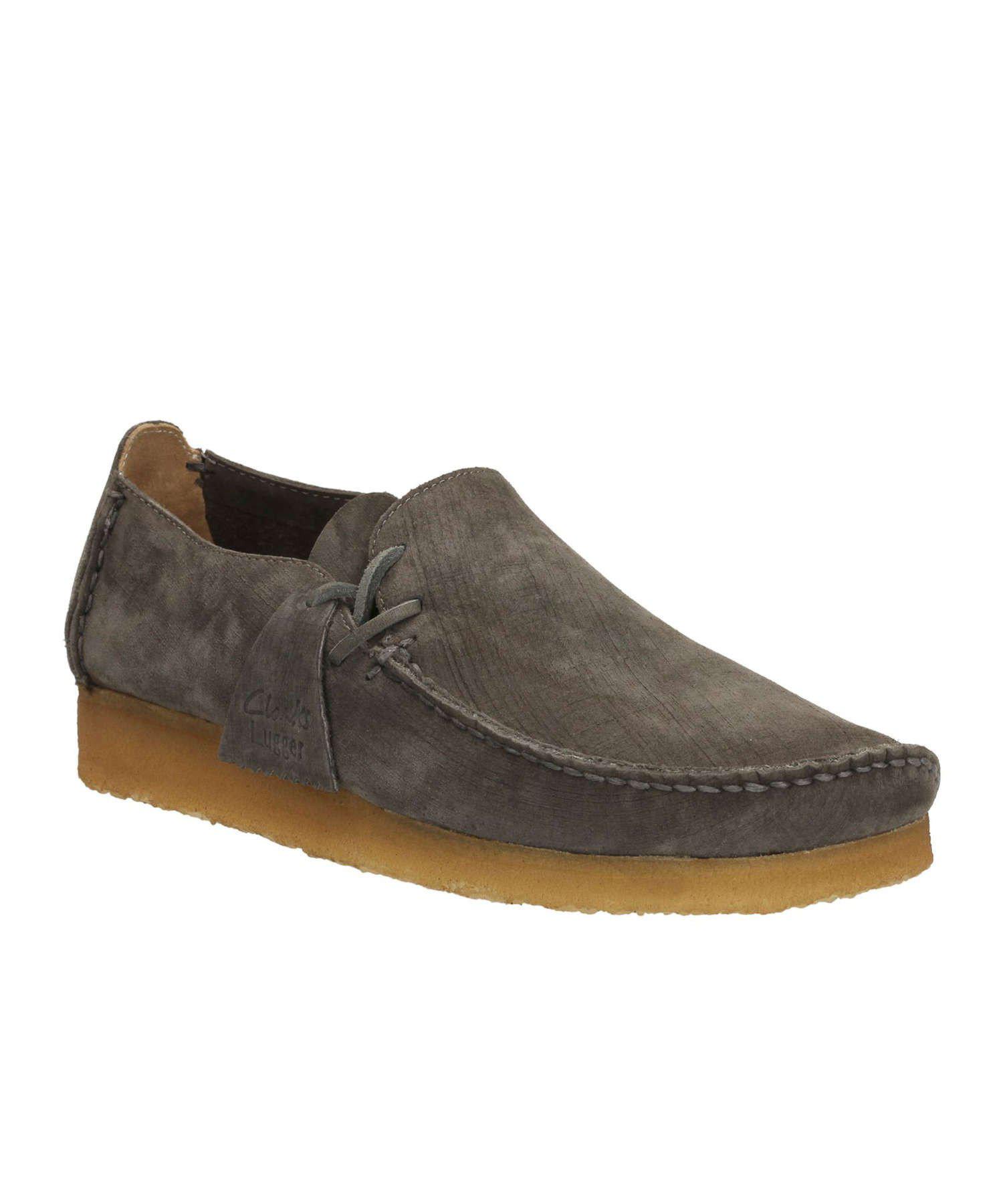 Clarks Leather Lugger Shoe In Charcoal in Gray for Men | Lyst