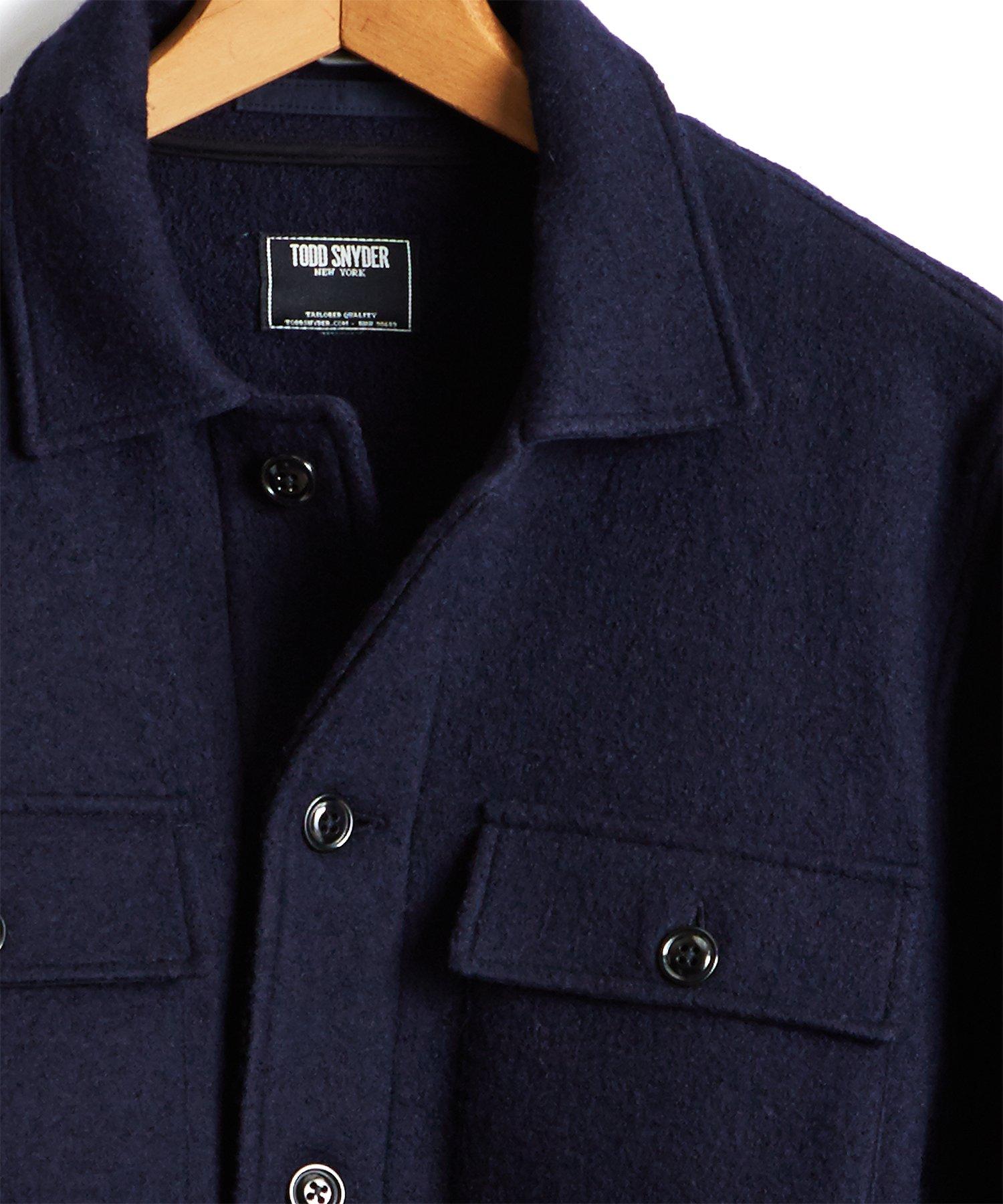 todd snyder italian boucle shirt jacket