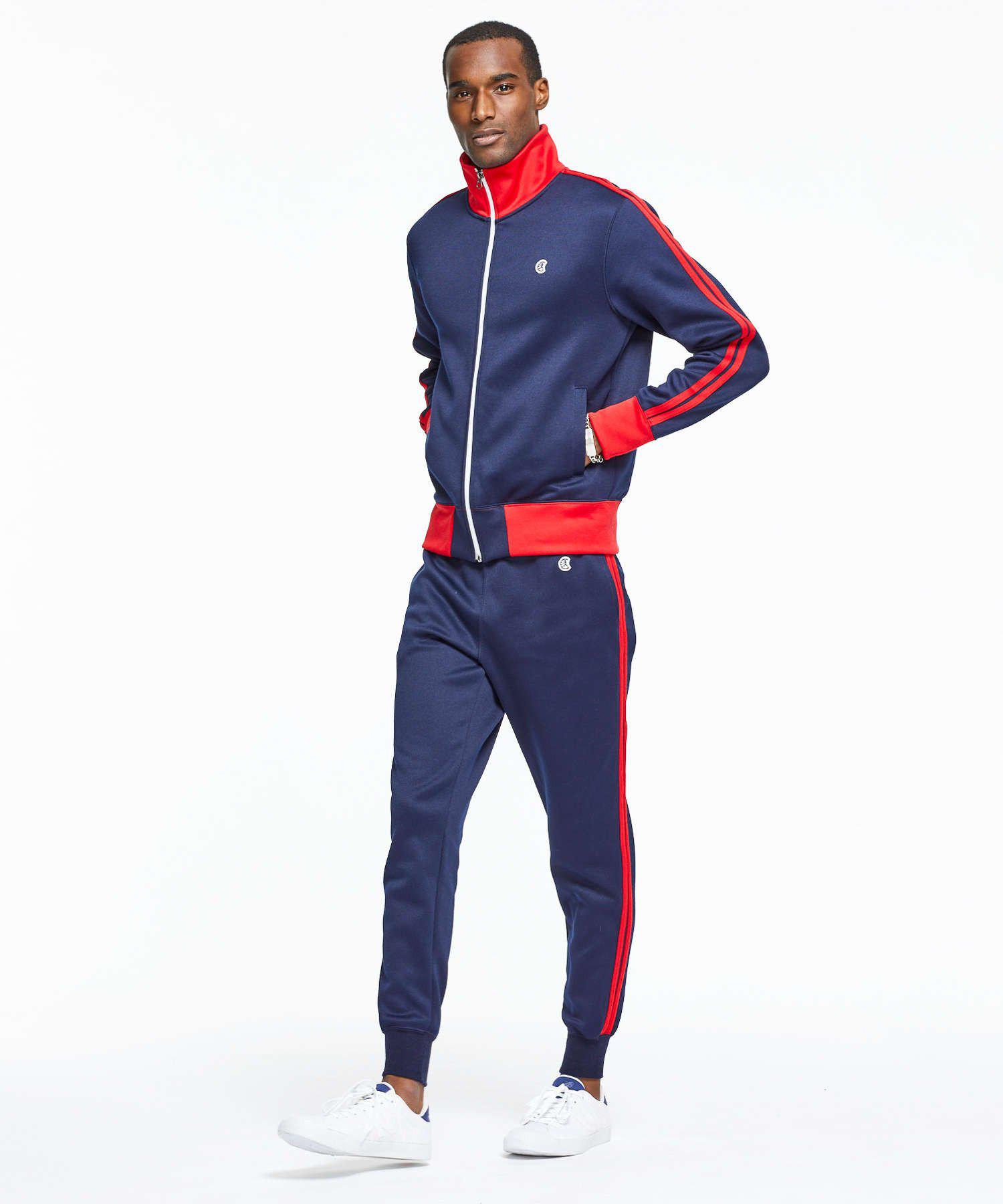 todd snyder x champion italian wool houndstooth track jacket and italian wool houndstooth sweatpant