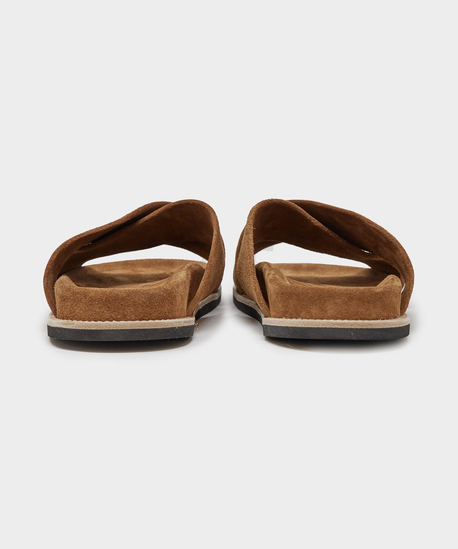 Todd Snyder Nomad Suede Crossover Sandal in Brown for Men | Lyst display picture 1