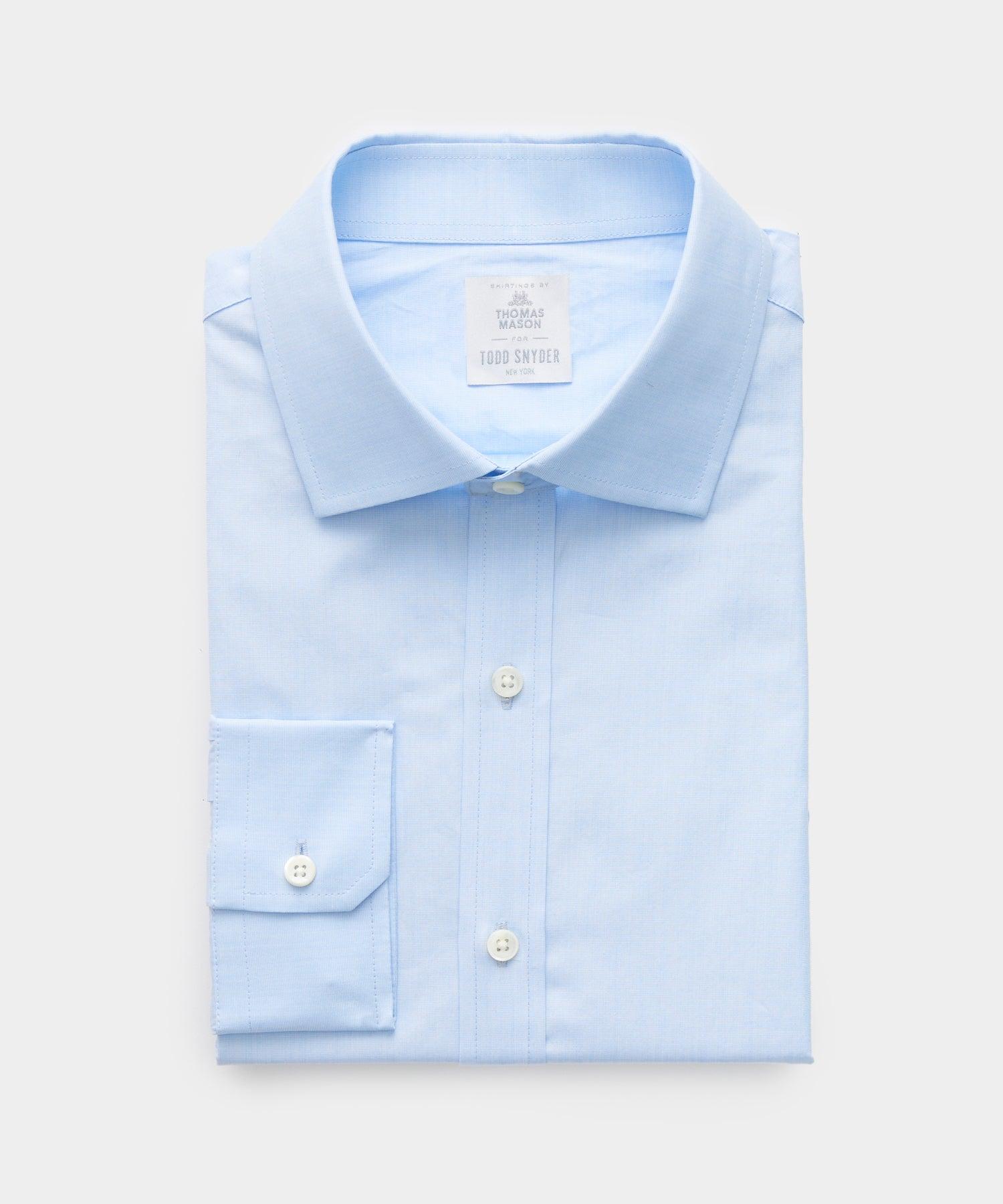 Todd Snyder Spread Collar End On End Poplin Dress Shirt in Blue for Men ...