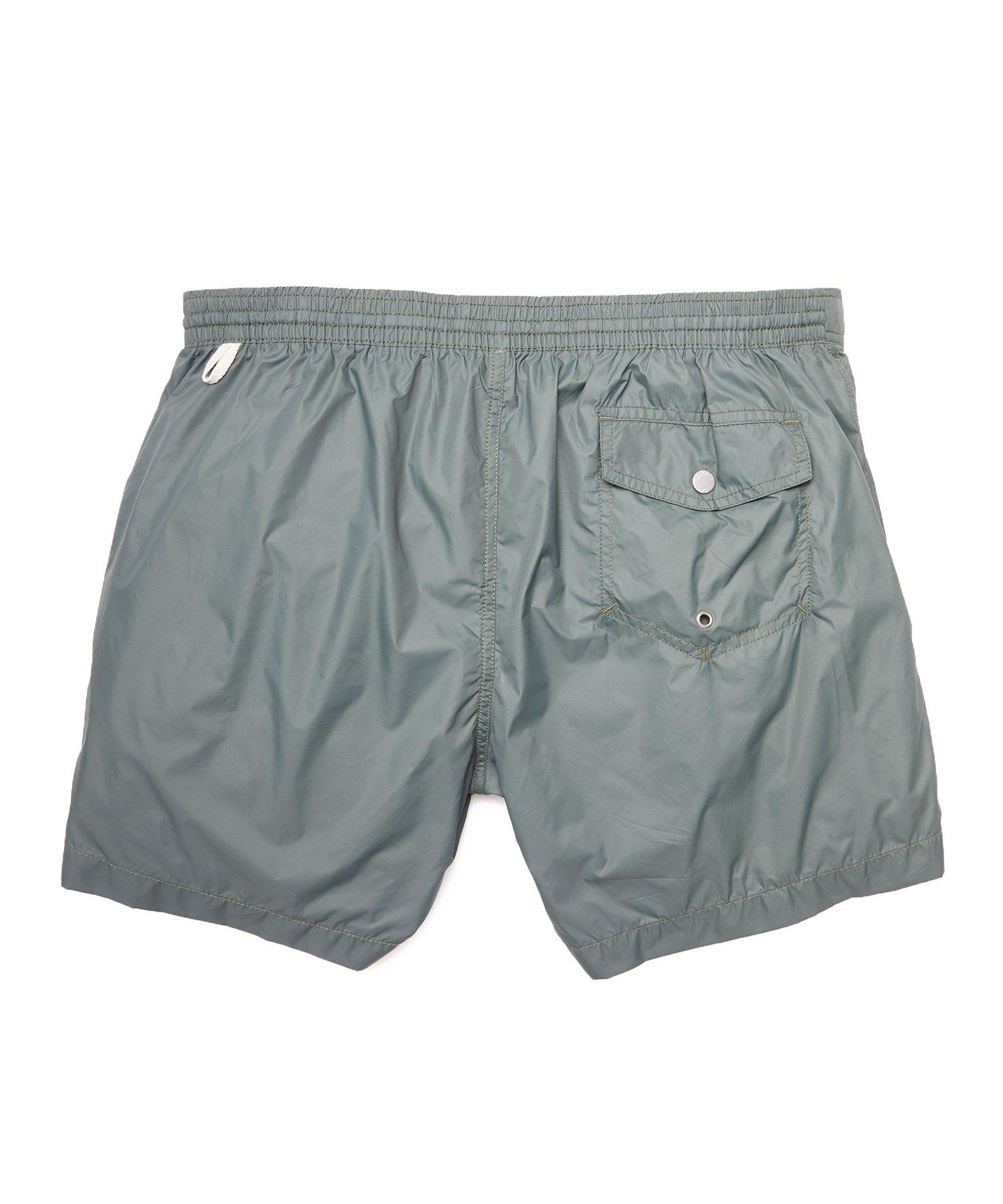 army green swim trunks