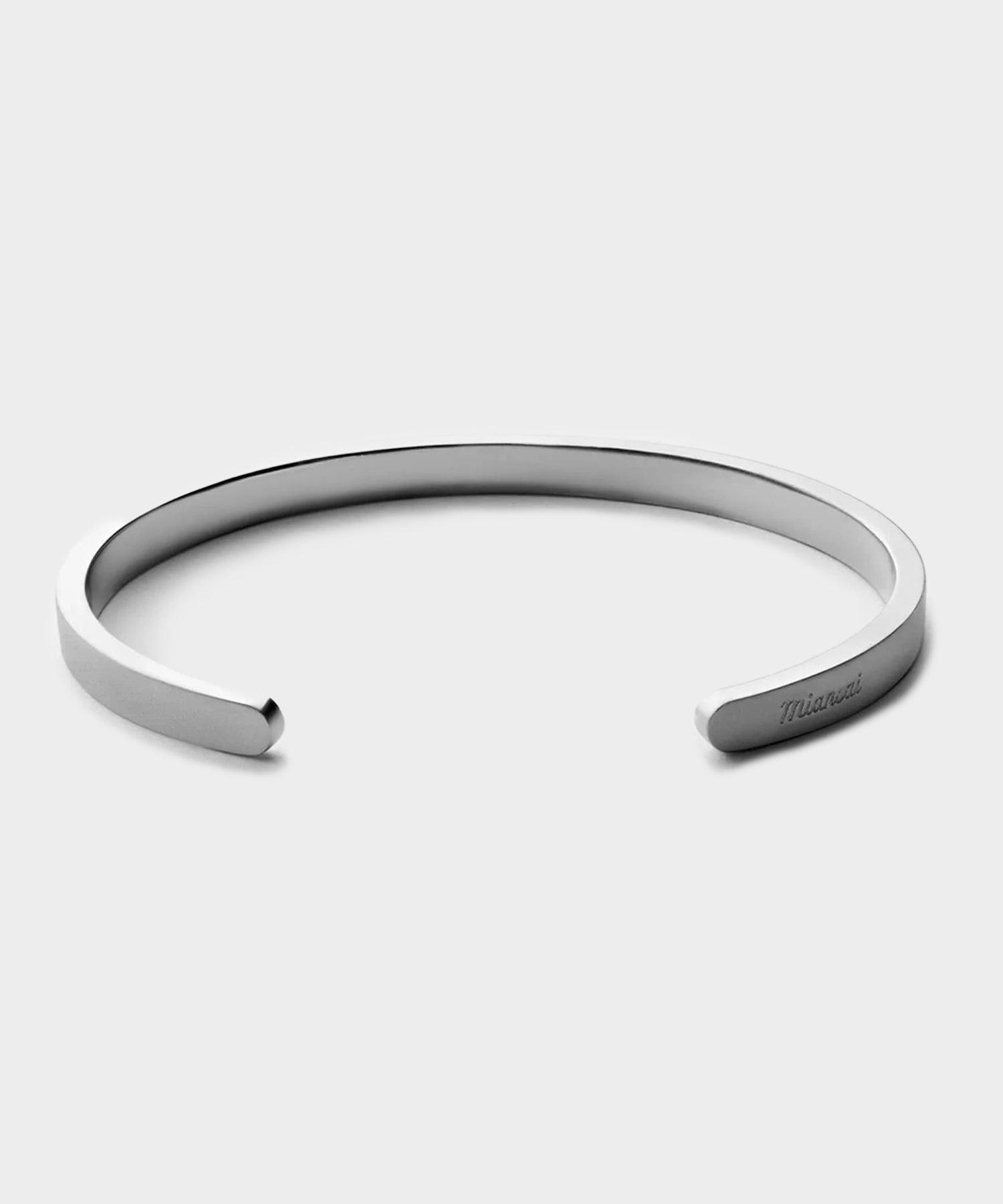 【Miansai】Screw Cuff,Sterling Silver Thin Screw Cuff Bracelet, Silver | Women's Cuffs | Miansai