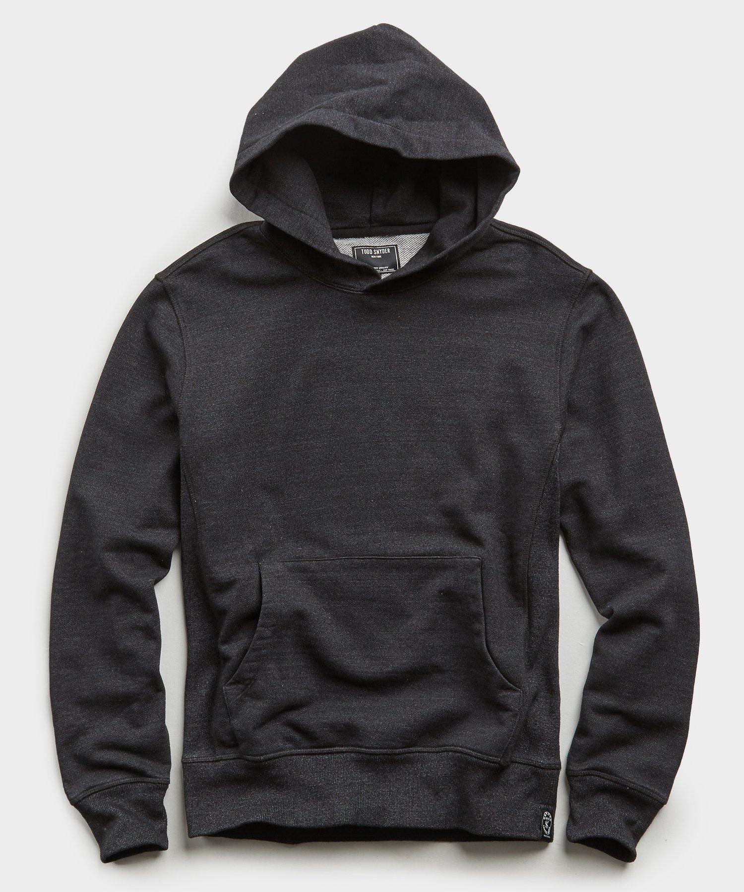 Todd Snyder Cotton Japanese Black Indigo Popover Hoodie for Men - Lyst