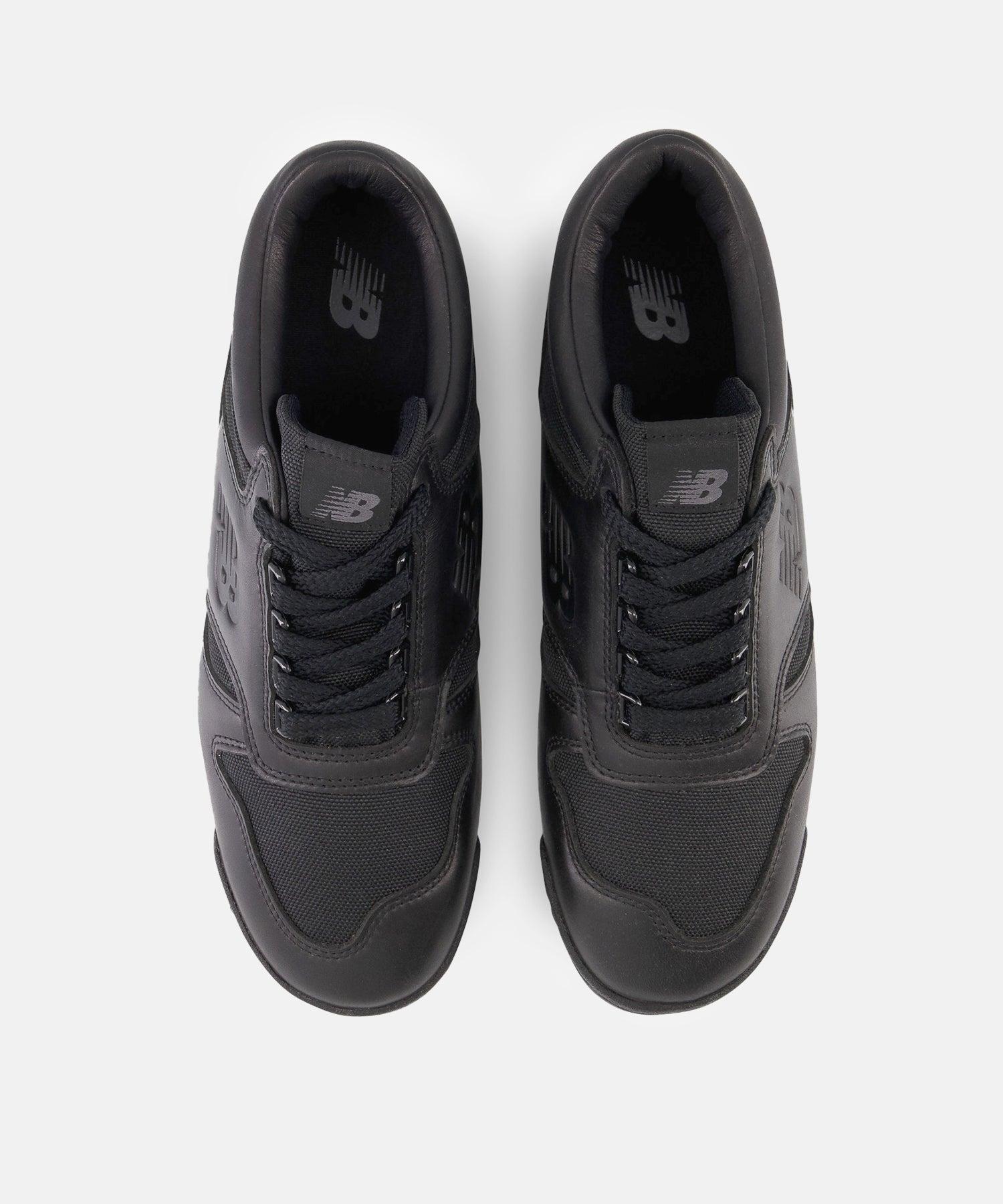 New balance 997 black leather sales