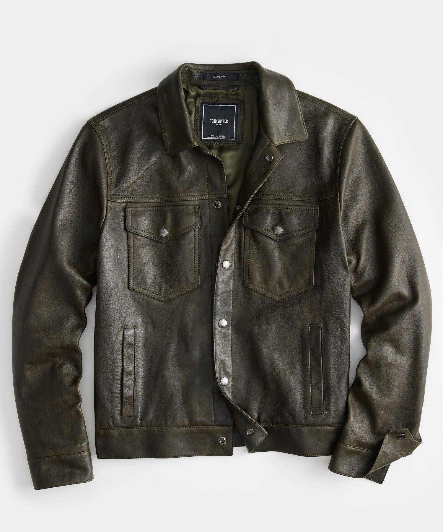 Dsquared2 faded-effect Leather Jacket - Farfetch