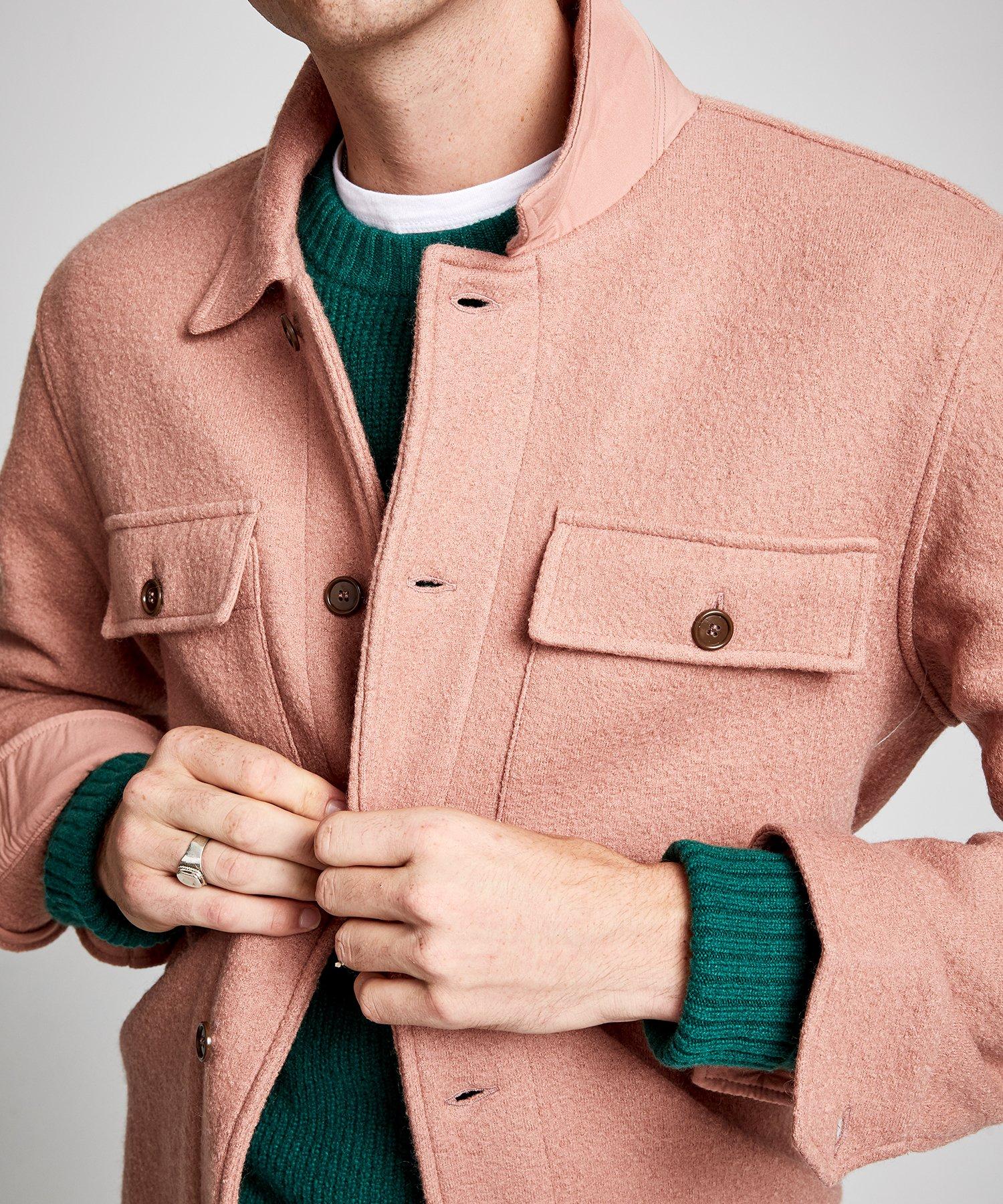 Todd snyder italian boucle shirt jacket sale