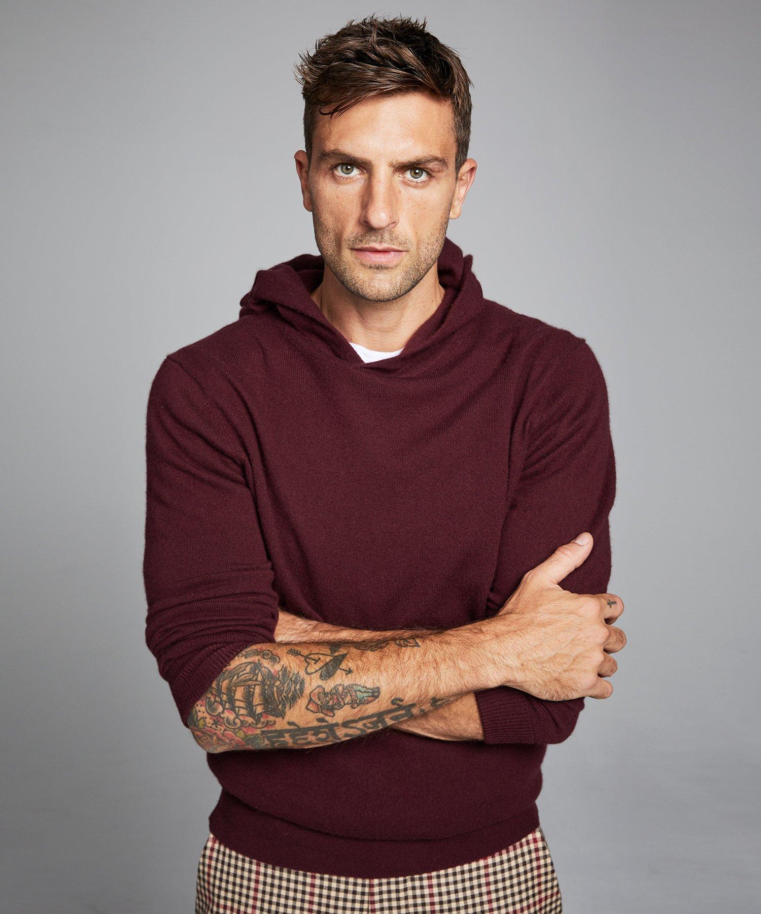 Todd Synder X Champion Cashmere Hoodie In Burgundy in Purple for Men - Lyst