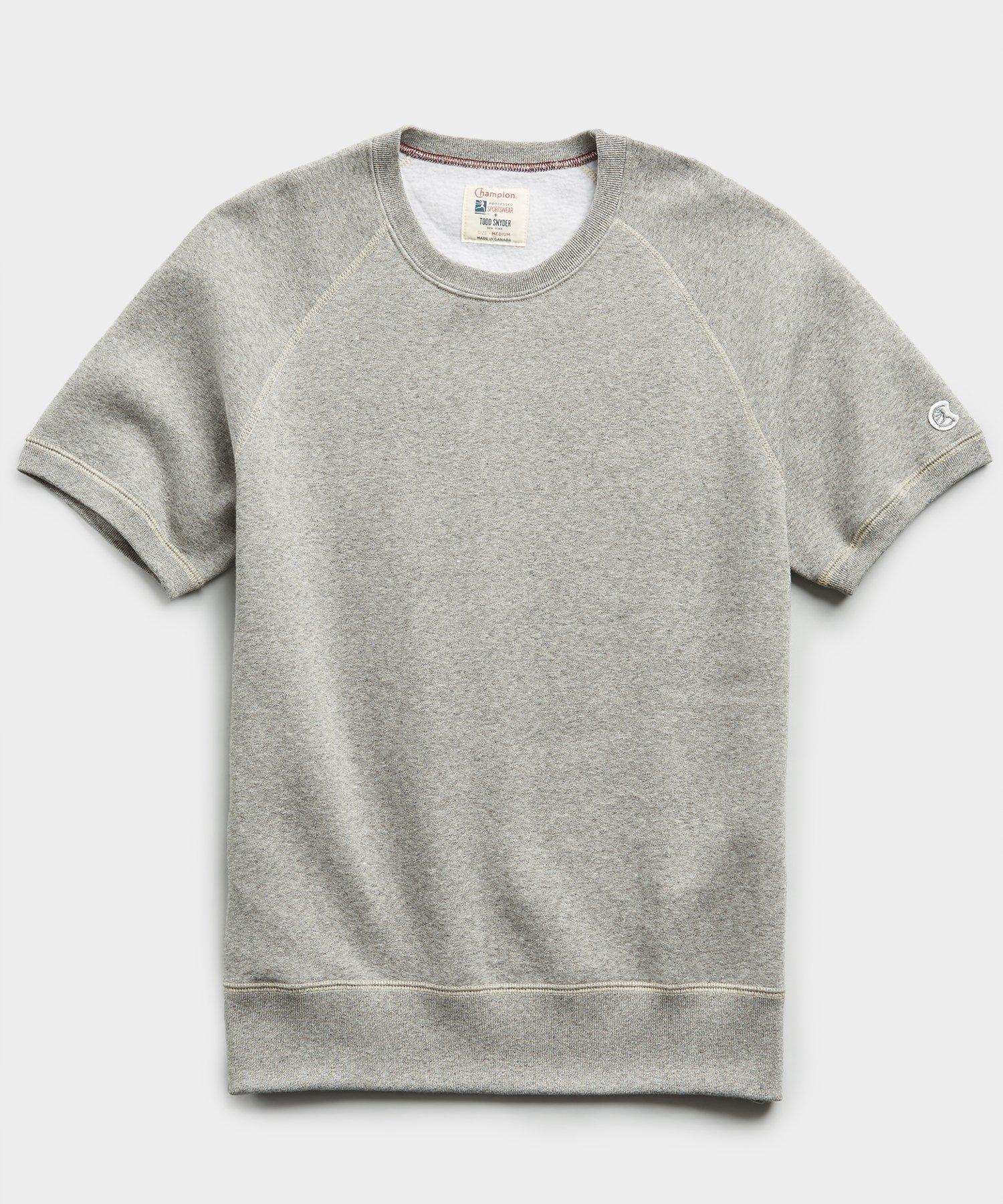 Todd Synder X Champion Fleece Heavyweight Short Sleeve Sweatshirt in ...