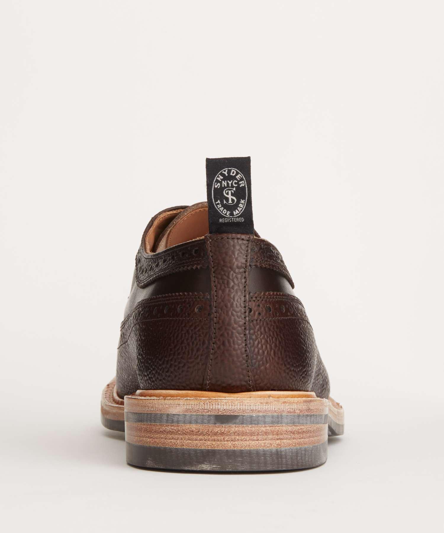 Tricker's Limited Edition Leather Brogue Shoe In Cafe Brown for Men - Lyst