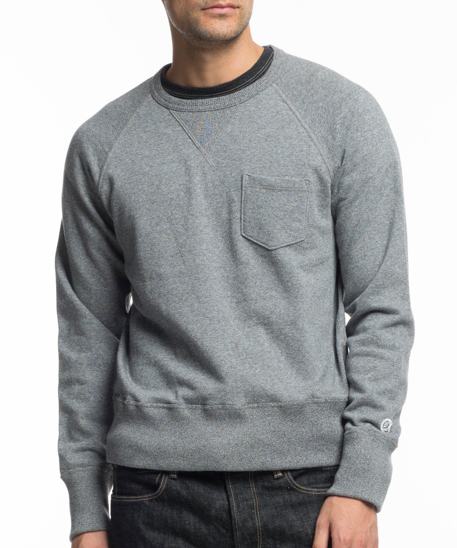 Todd Snyder Cotton Classic Pocket Sweatshirt In Salt And Pepper in Gray for  Men - Lyst
