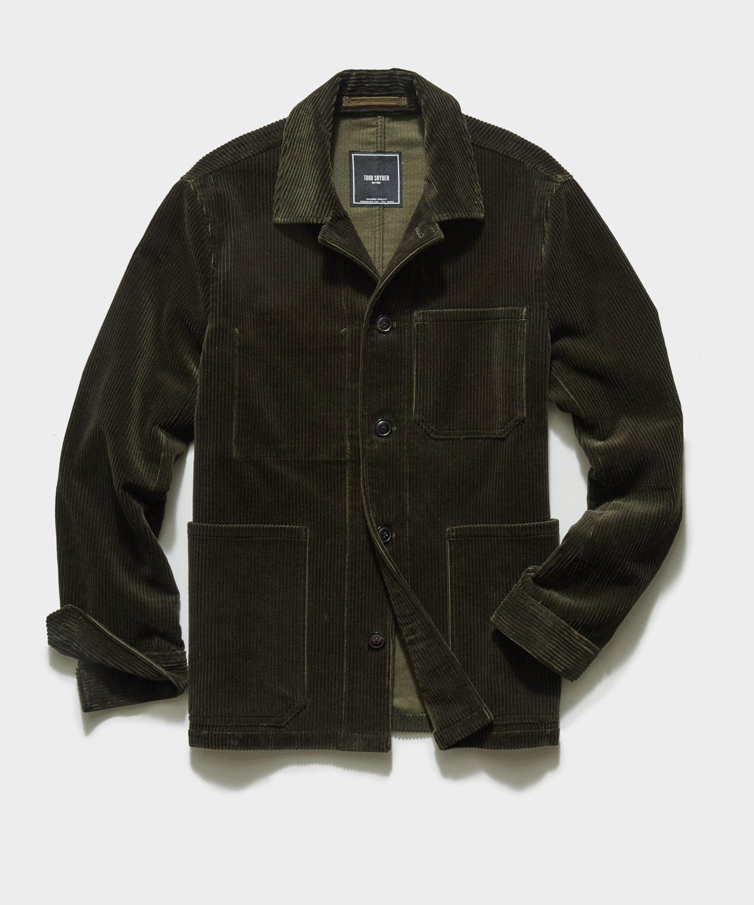 Todd Synder X Champion Italian Corduroy Chore Coat in Dark Olive (Green ...