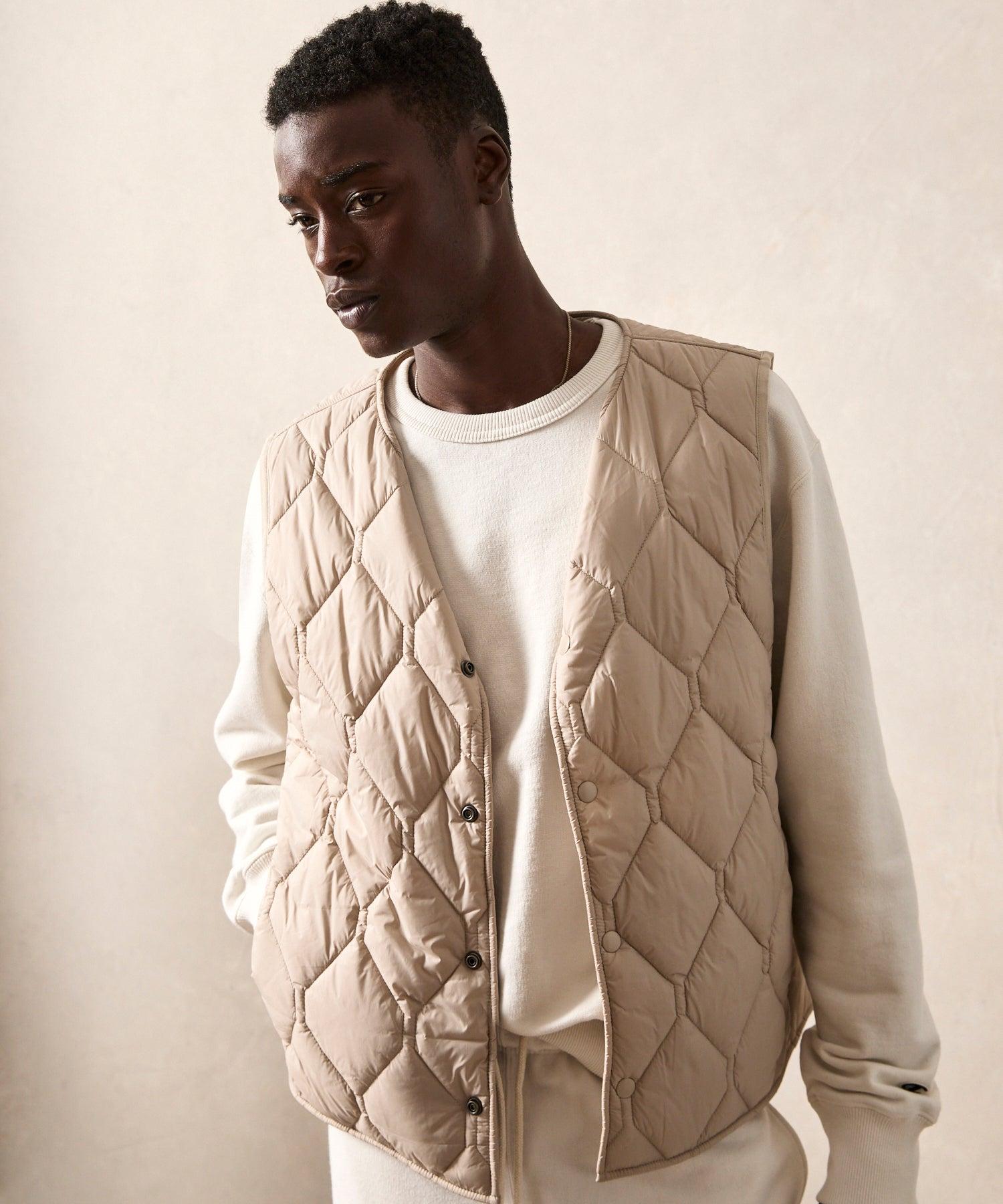Todd Snyder Convertible Quilted Gilet Vest in Brown for Men | Lyst