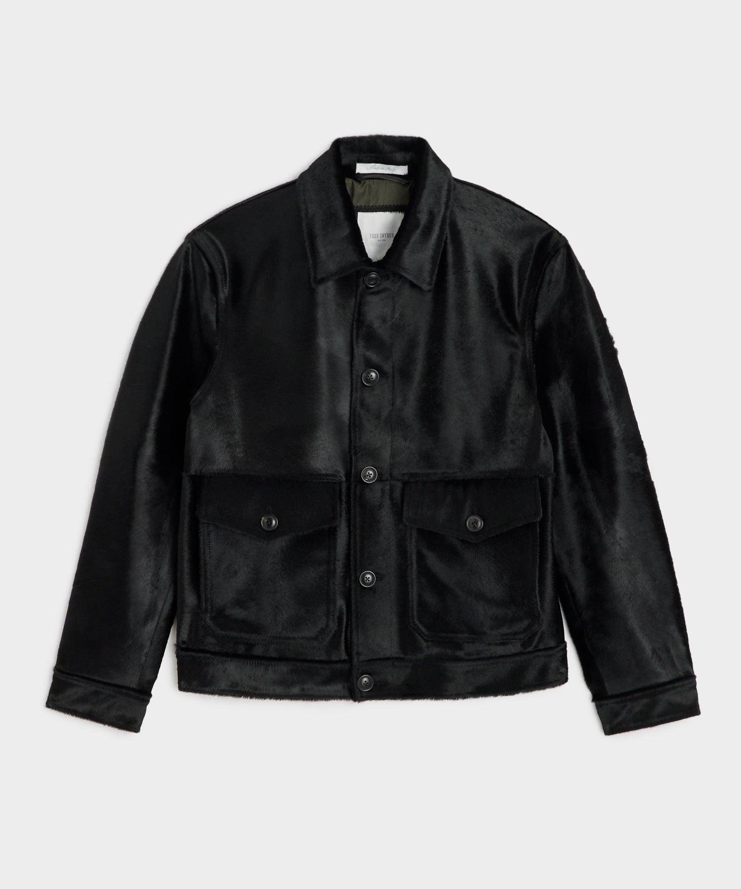 Todd Snyder Italian Calf Hair Jacket in Black for Men | Lyst