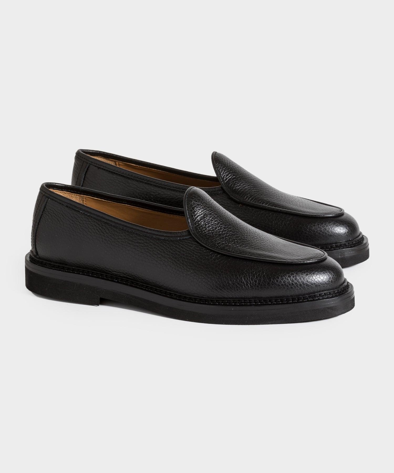 Jacques Soloviere Lex Loafer Black Leather for Men | Lyst