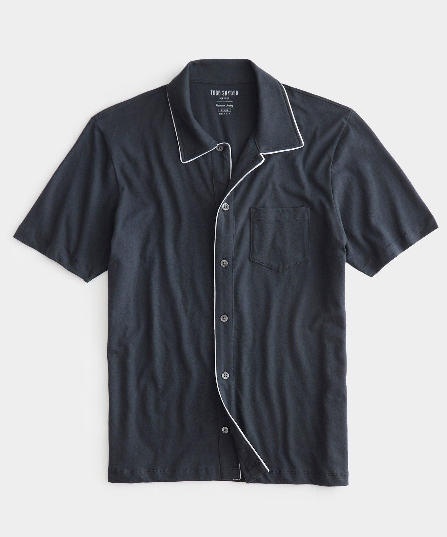 Todd Snyder Made In L.a. Montauk Tipped Full Placket Polo in Blue for ...