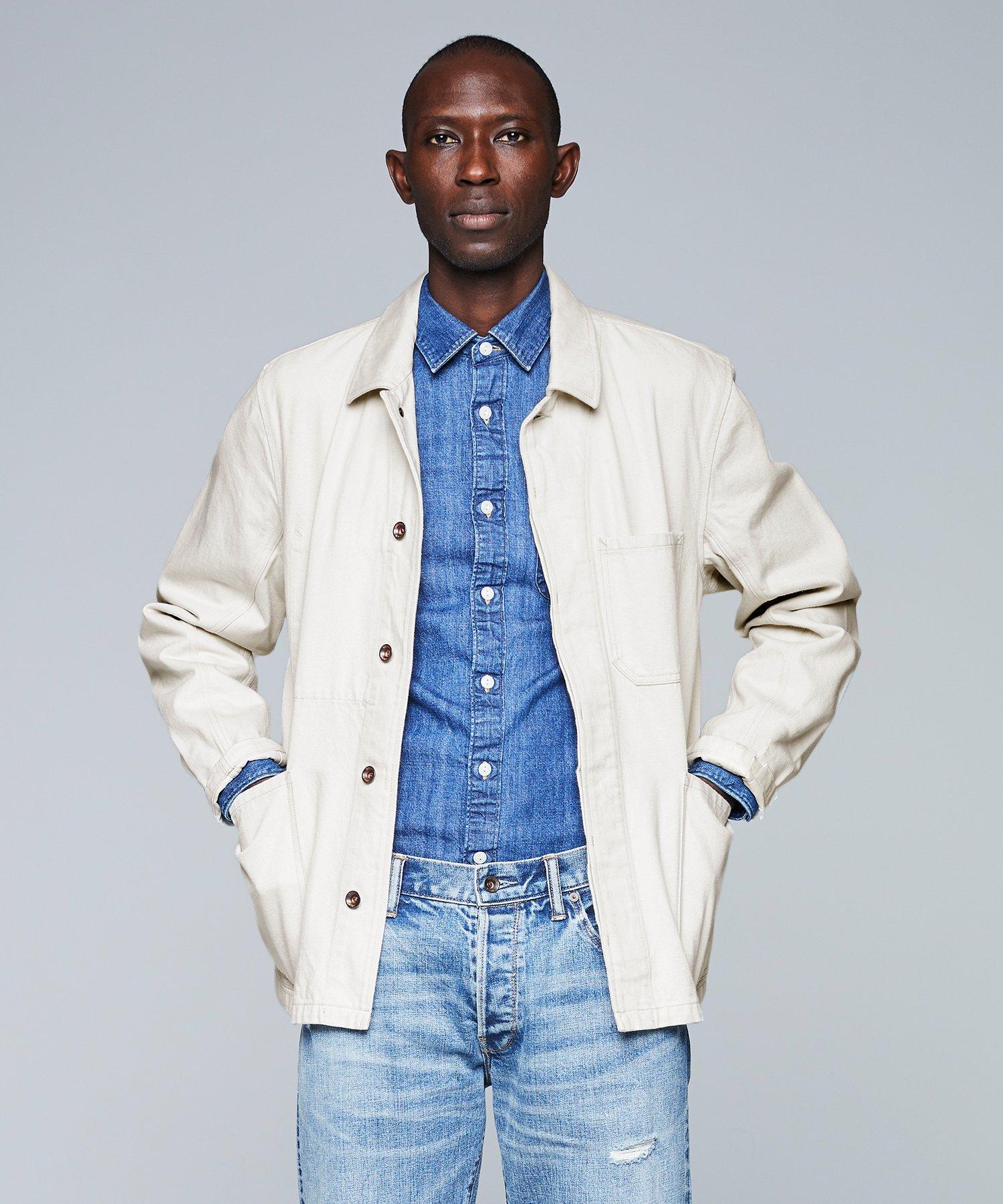 beige chore jacket