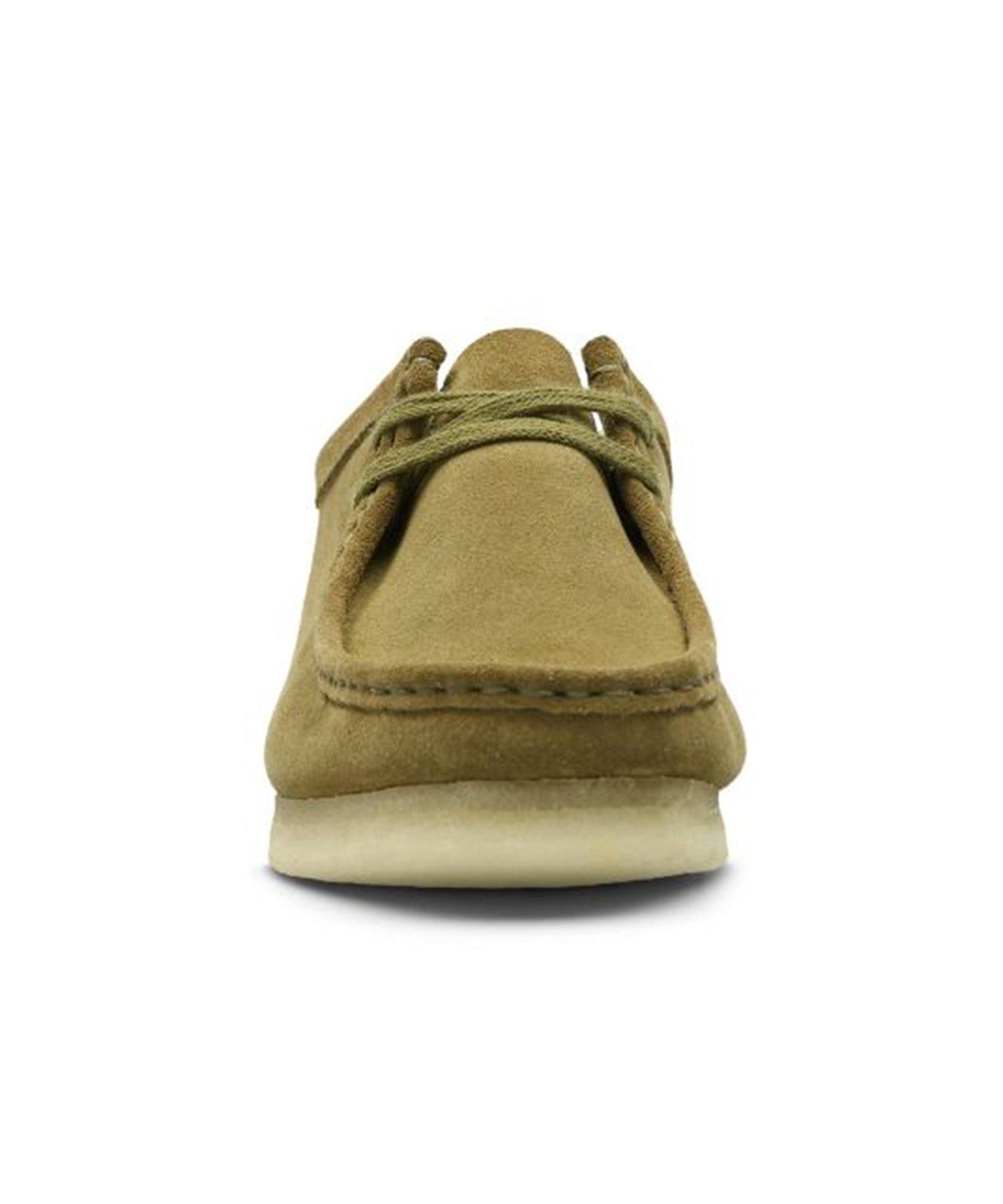 Clarks wallabee deals olive suede