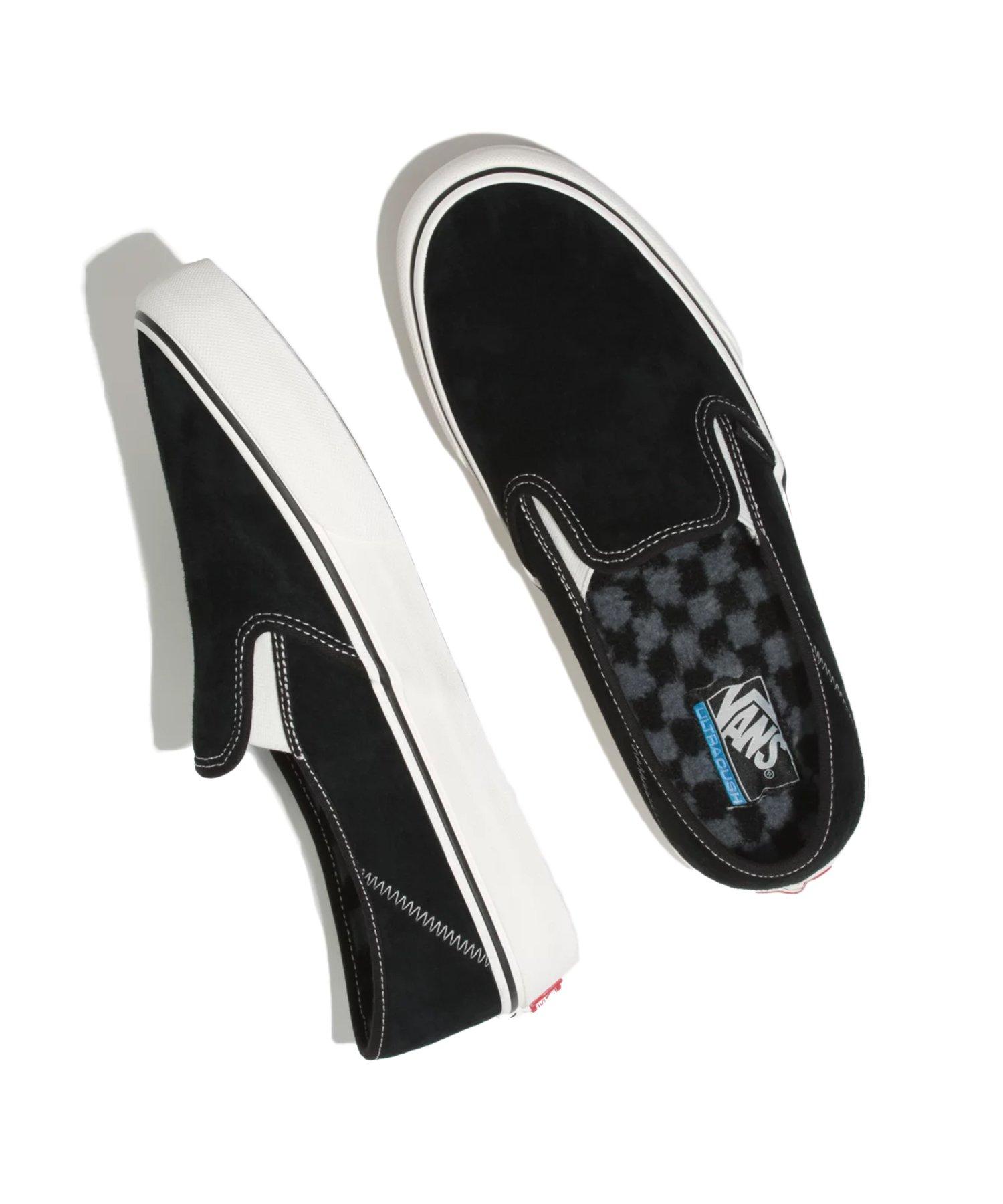 suede sherpa slip on vans