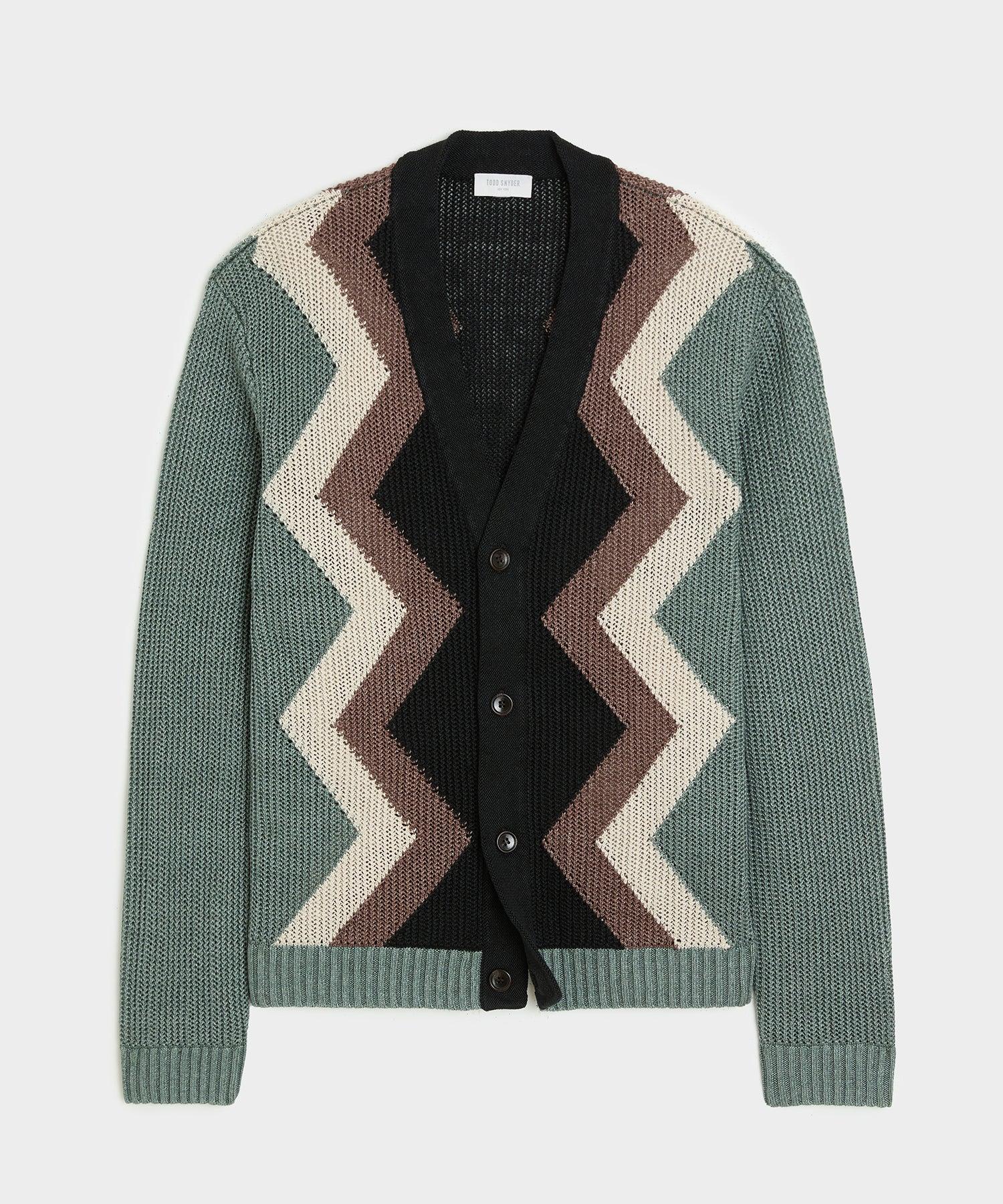 Todd Snyder Relaxed Linen Cardigan in Green for Men | Lyst