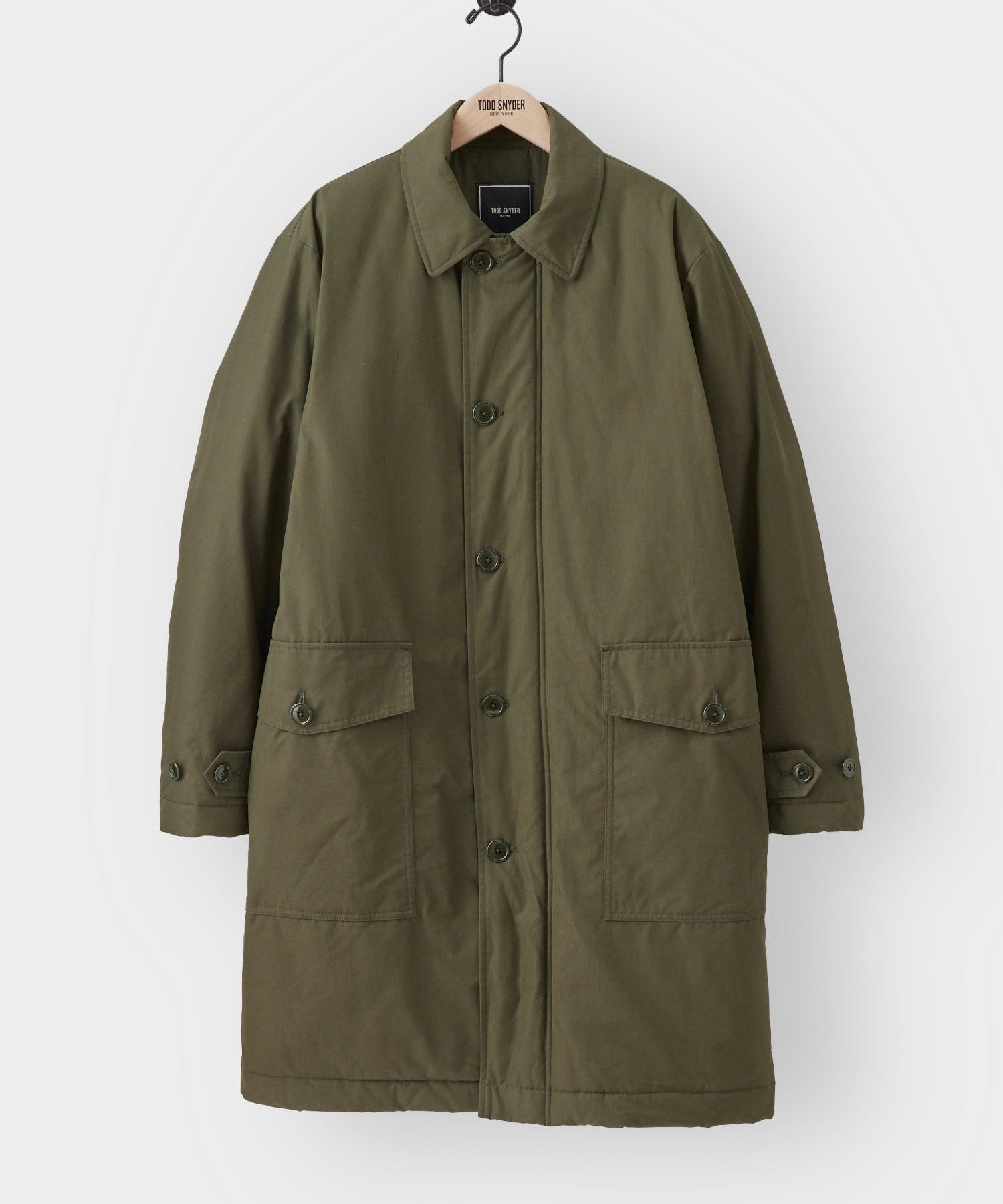 Todd Snyder Ventile Military Down Trench in Green for Men | Lyst