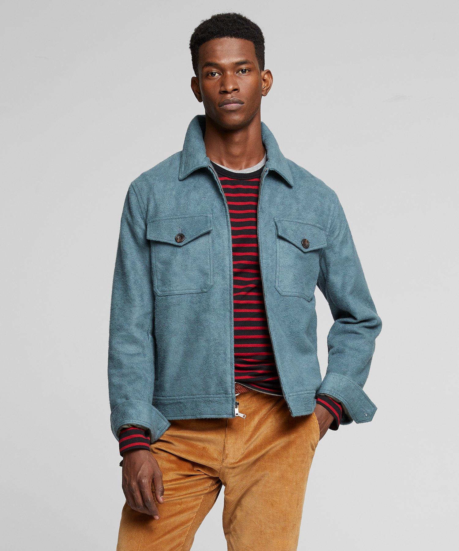 Italian Boucle Zip Guide Jacket