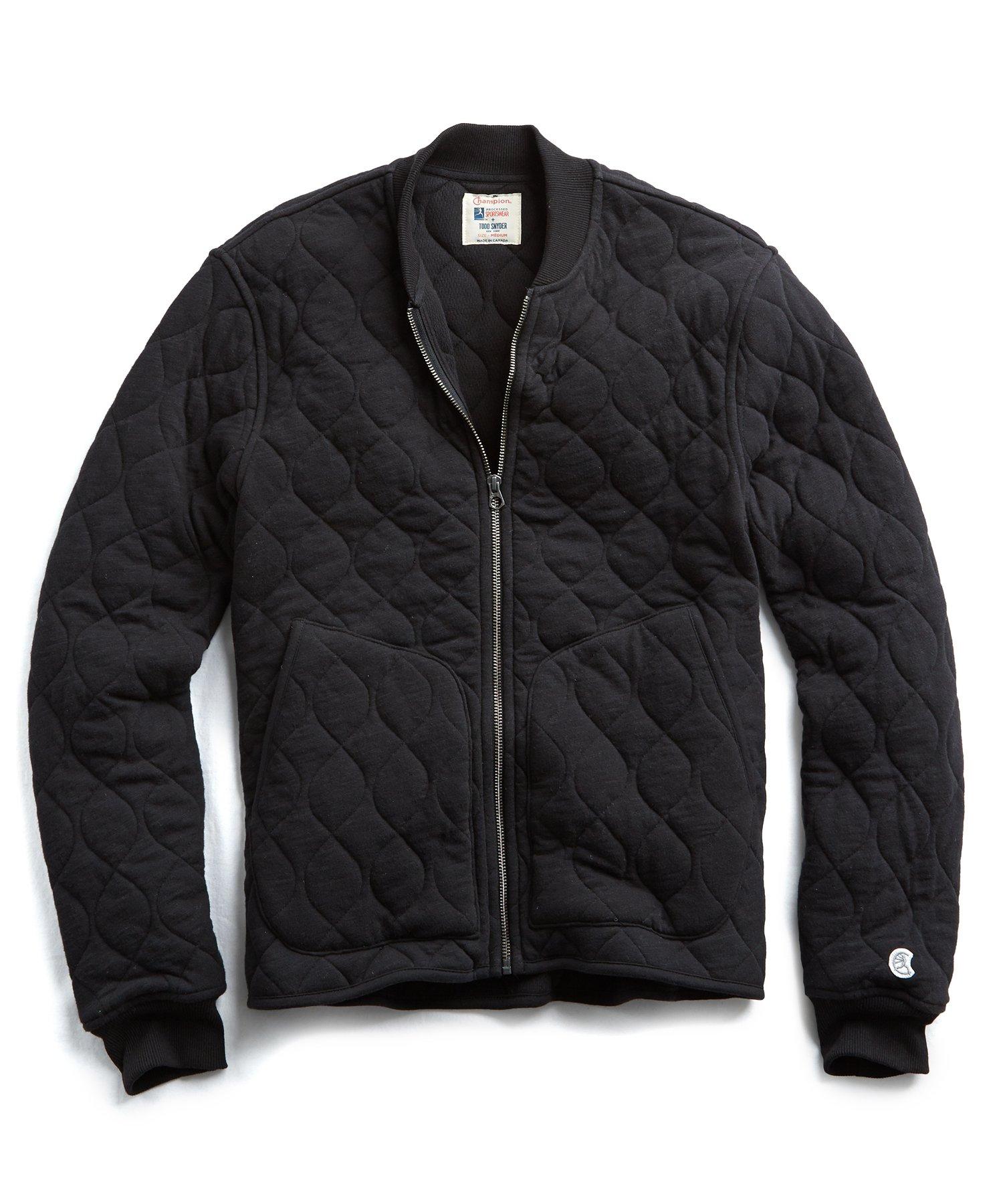 todd snyder quilted bomber jacket