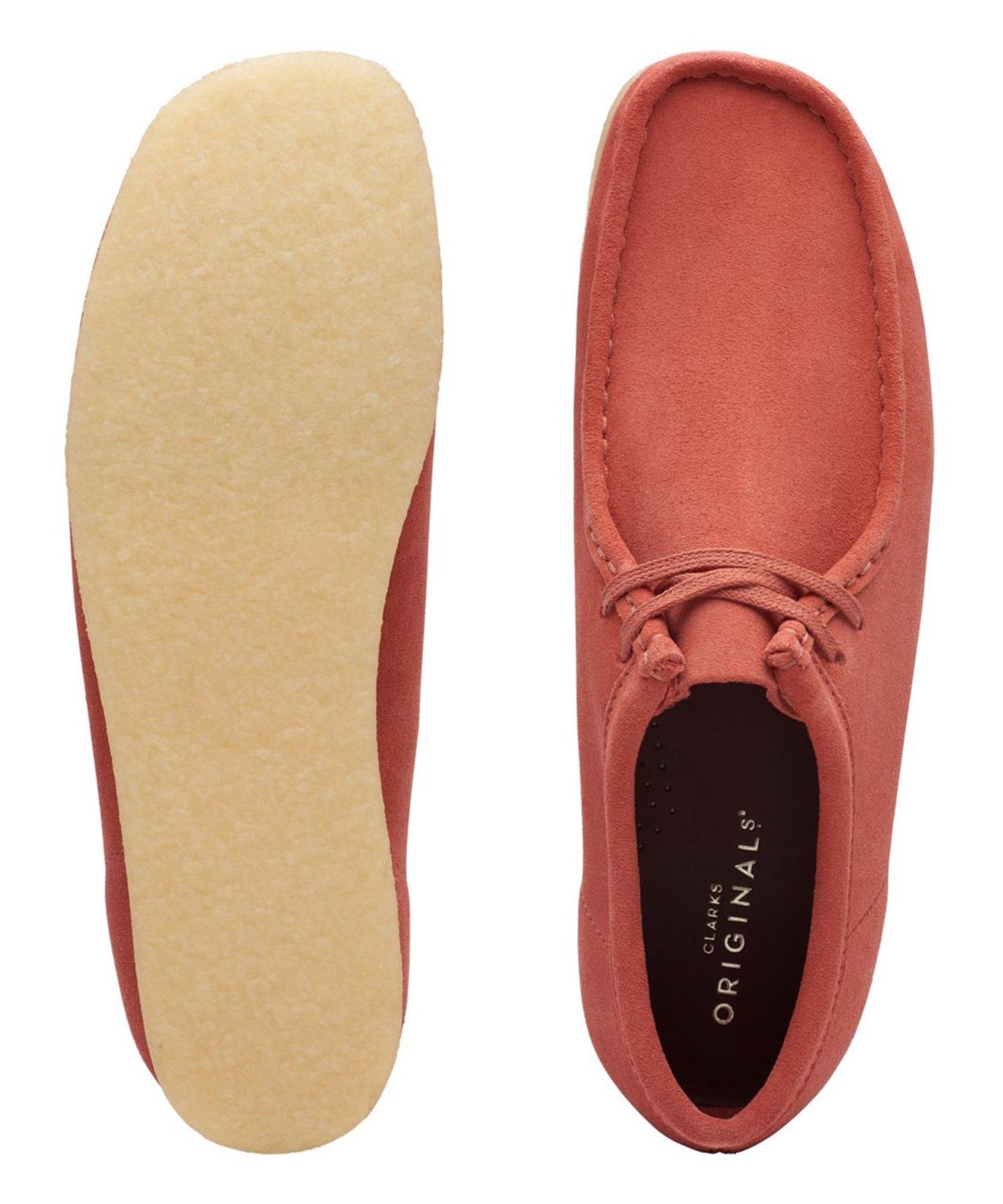 Clarks Suede Wallabee in Clay (Red) for 