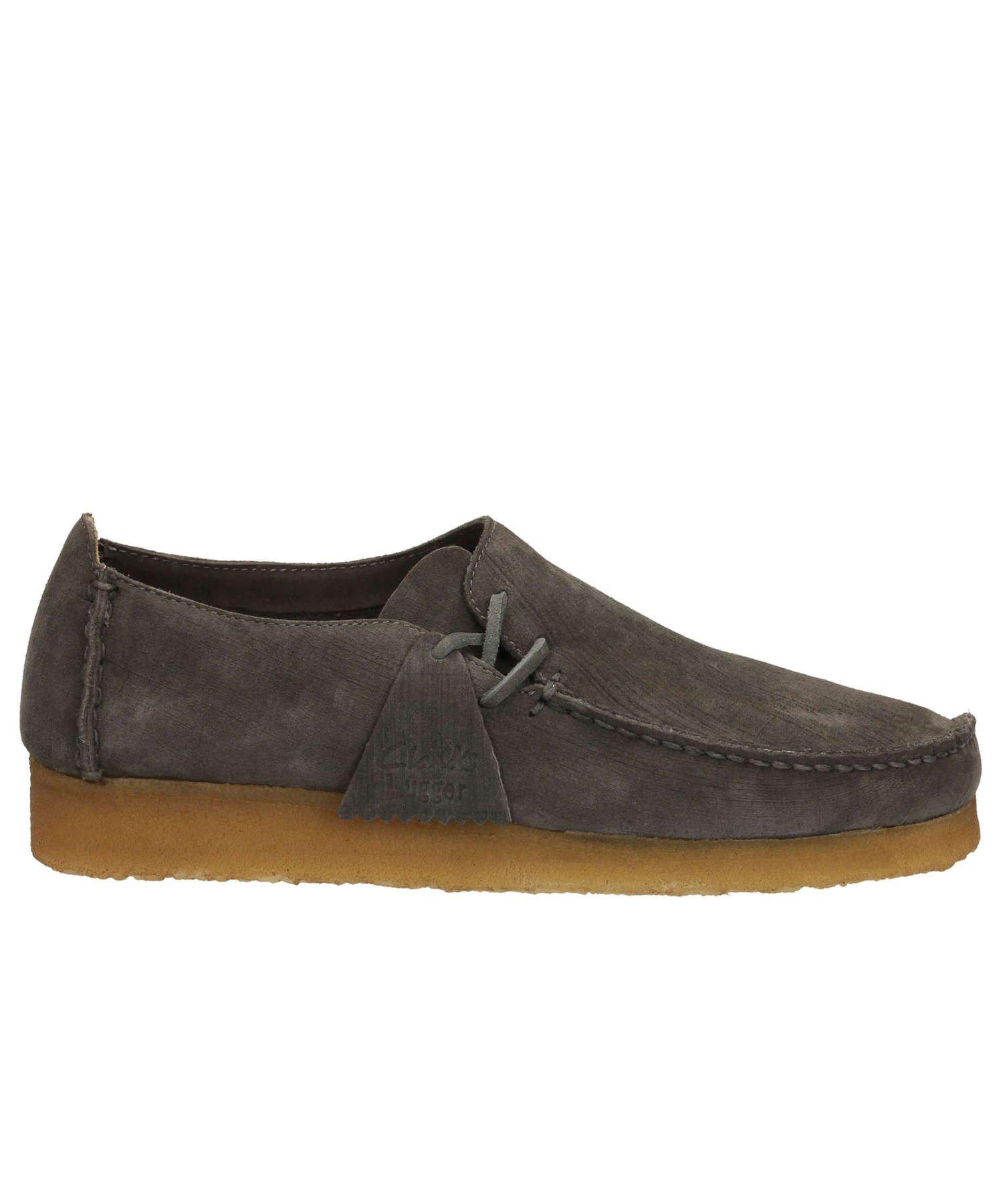 Clarks Leather Lugger Shoe In Charcoal in Gray for Men | Lyst