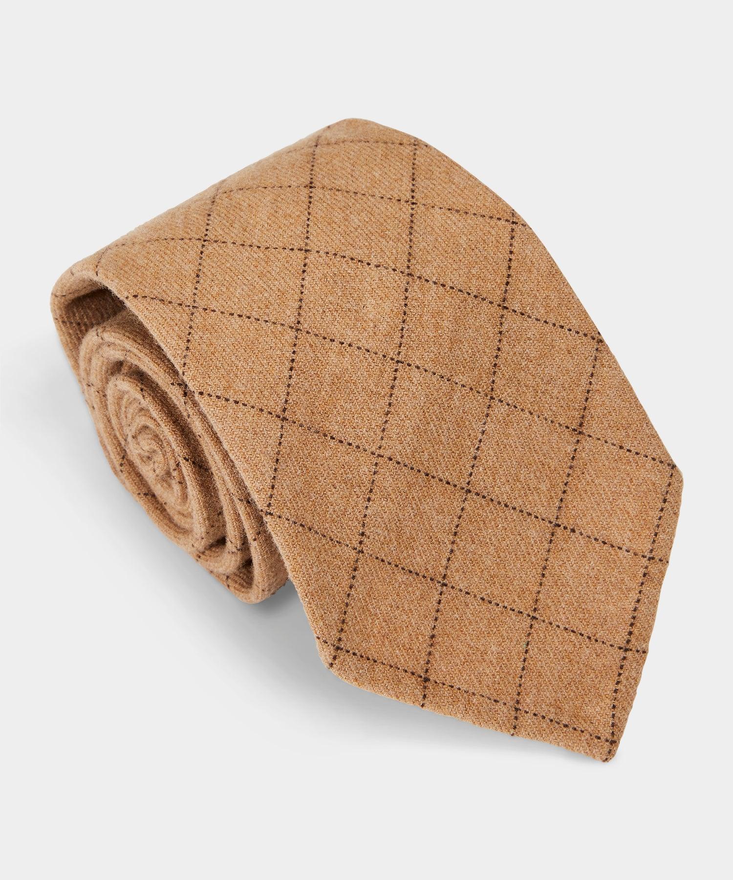 Todd Snyder Windowpane Wool Tie in Natural for Men | Lyst