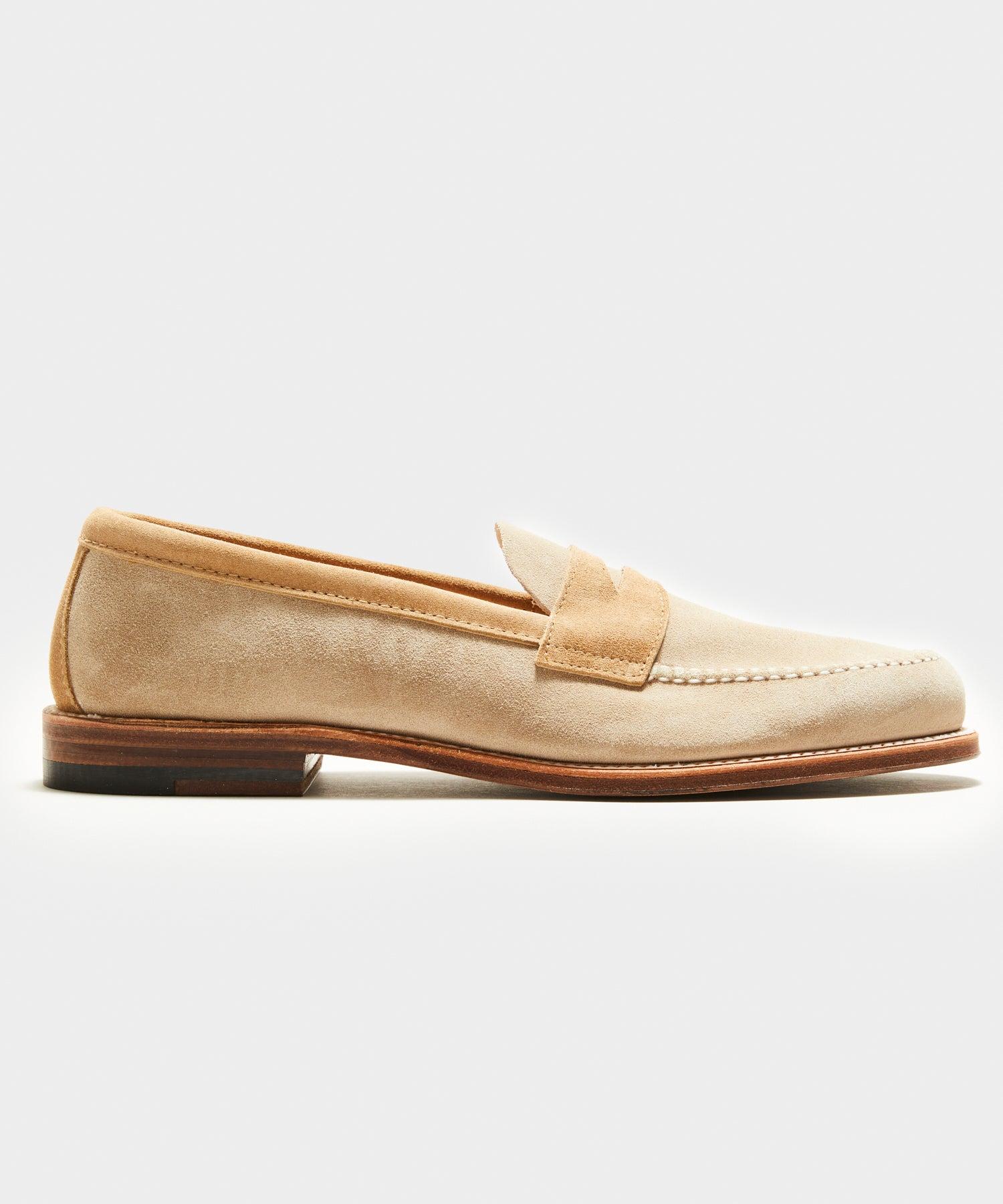 Alden Todd Snyder + Two-tone Penny Loafer in Natural for Men | Lyst