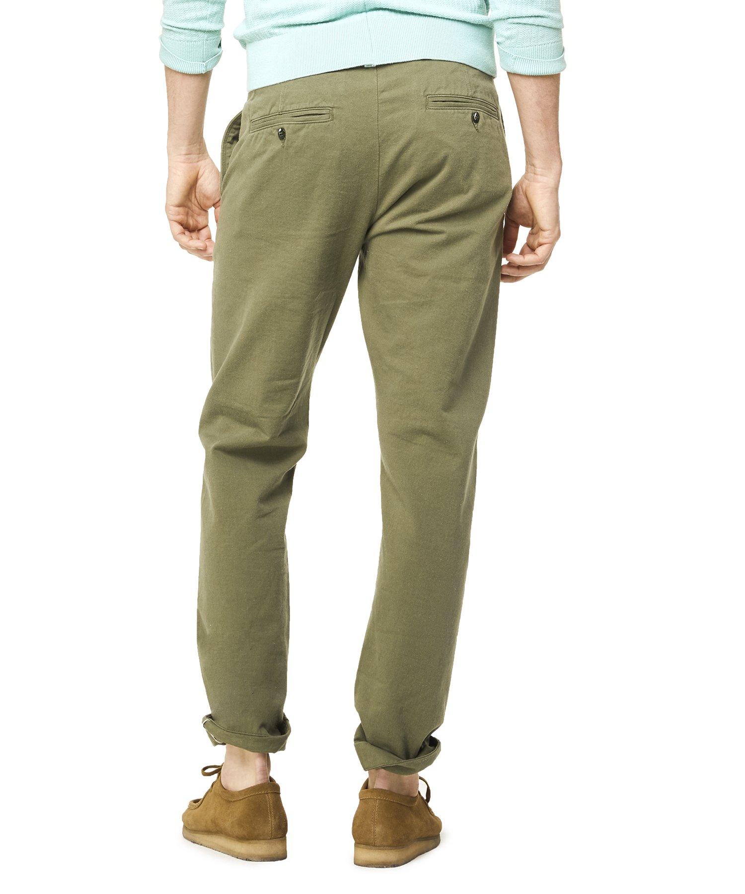 Todd Synder X Champion Japanese Selvedge Chino Officer Pant In Olive in ...