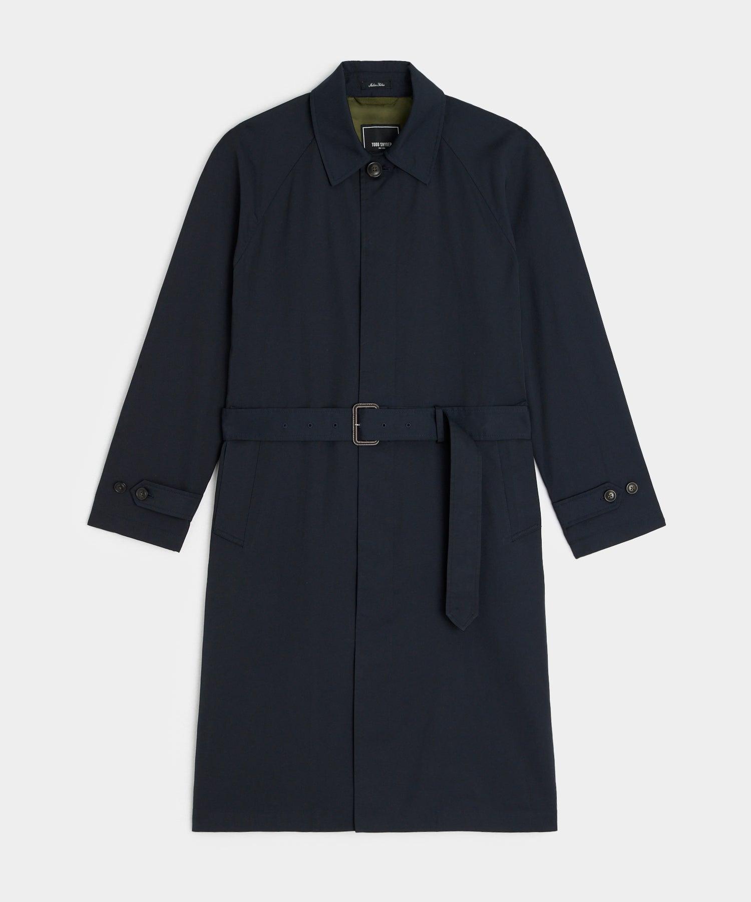 Todd Snyder Italian Nylon Trench Coat in Blue for Men | Lyst