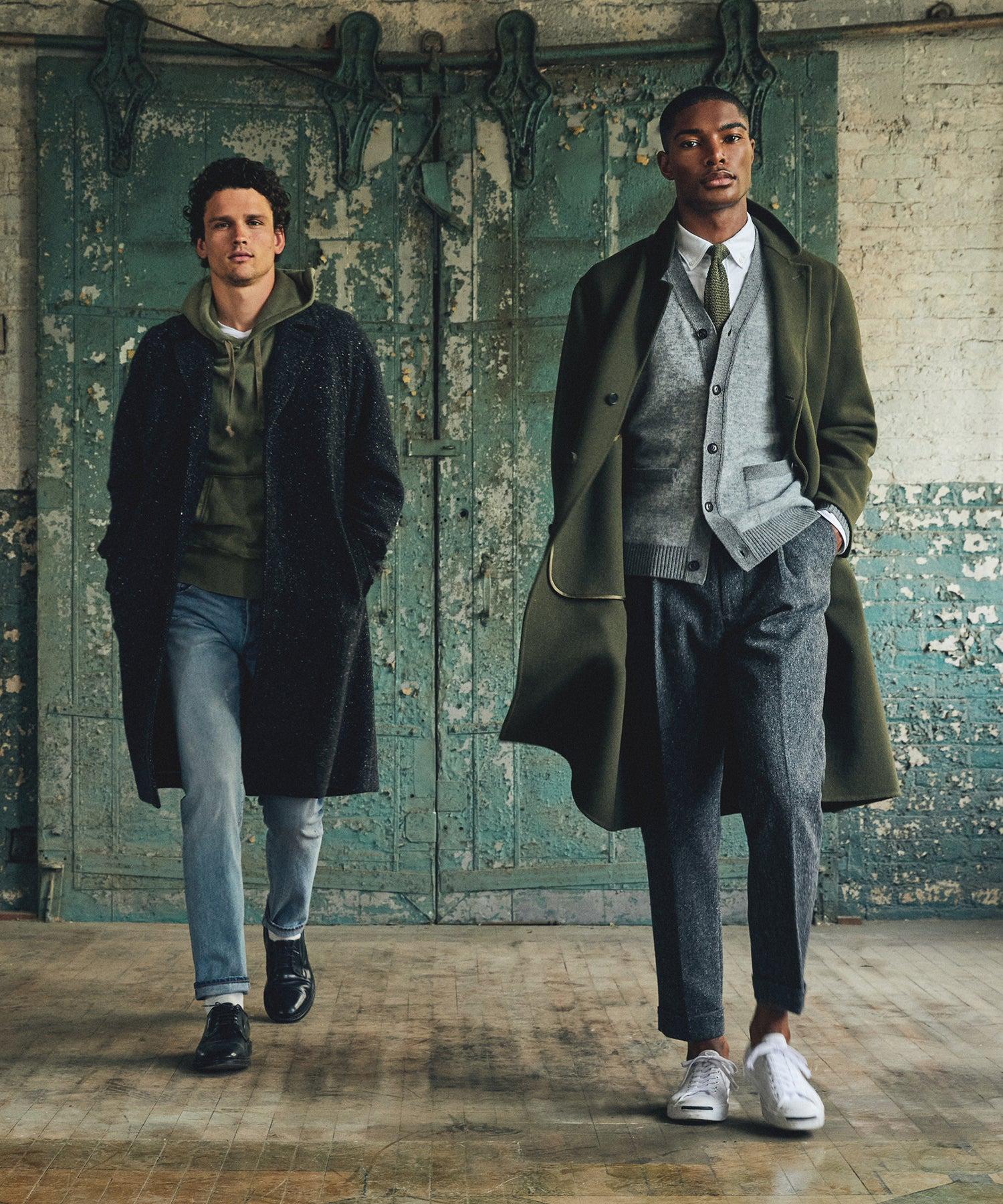Todd Snyder Italian Cashmere Top Coat in Gray for Men | Lyst