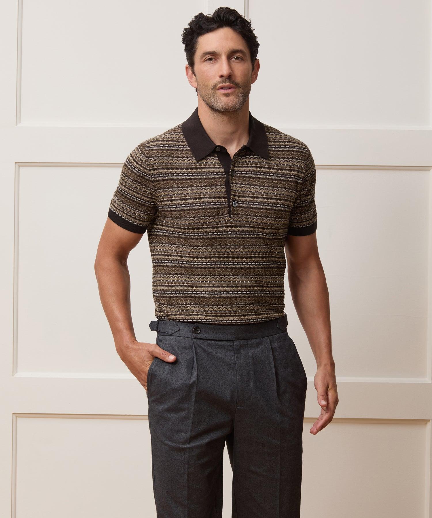 Polo Silk Cotton Sweater Todd Snyder Silk-cotton Sweater Polo In