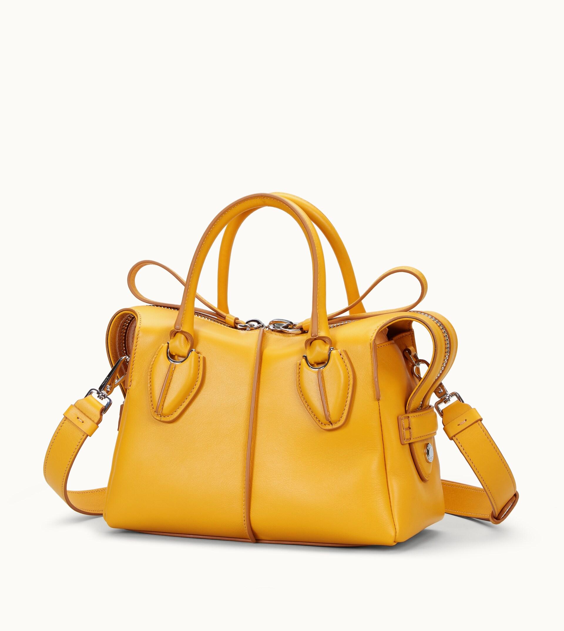 Tod's Leather D-styling Mini in Yellow - Lyst